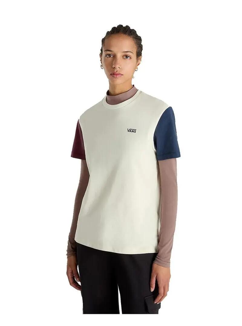 Camisetas de polo náutico para homem Vans Colorblock Beige. 3/5