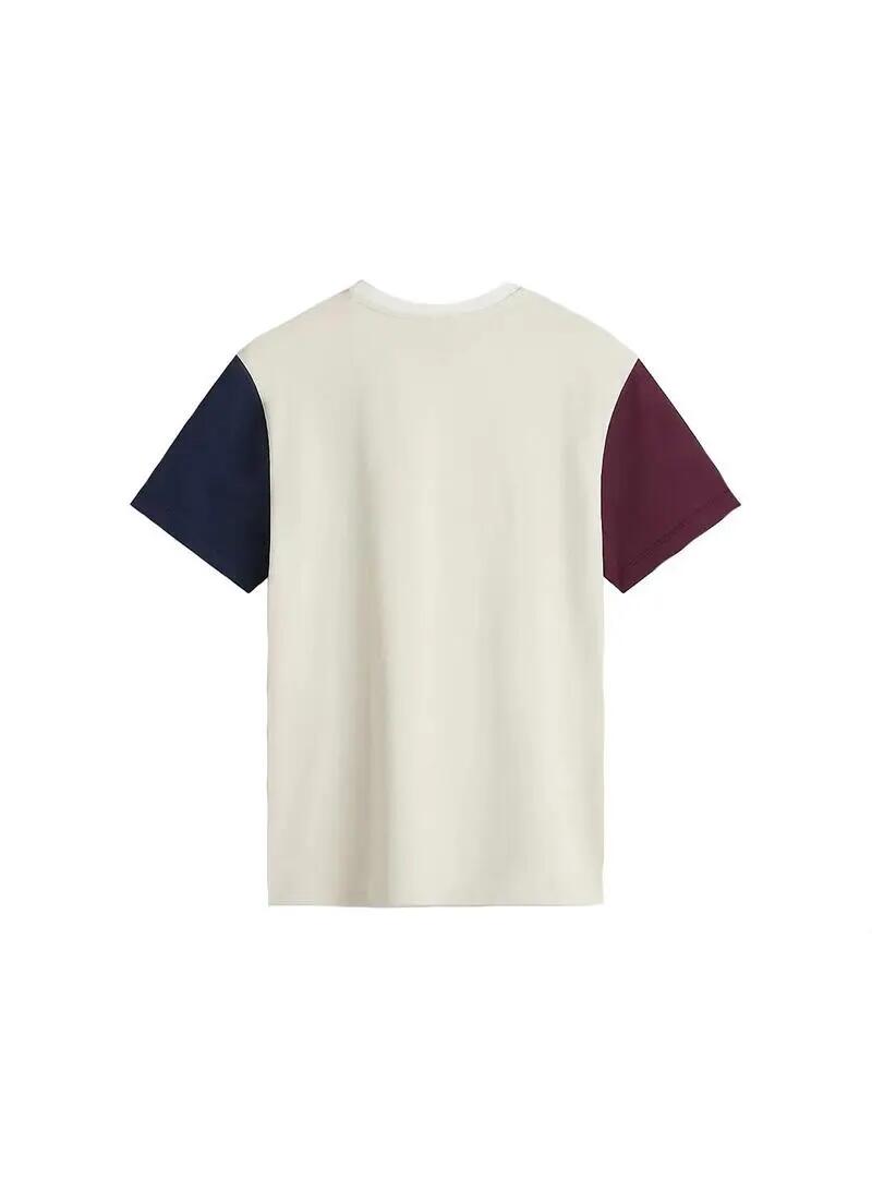 Camisetas de polo náutico para homem Vans Colorblock Beige. 2/5
