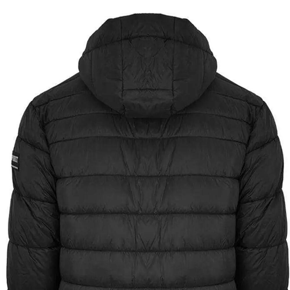 Steppjacke für , Wattiert, Leger, Lang Herren Schwarz 4/4