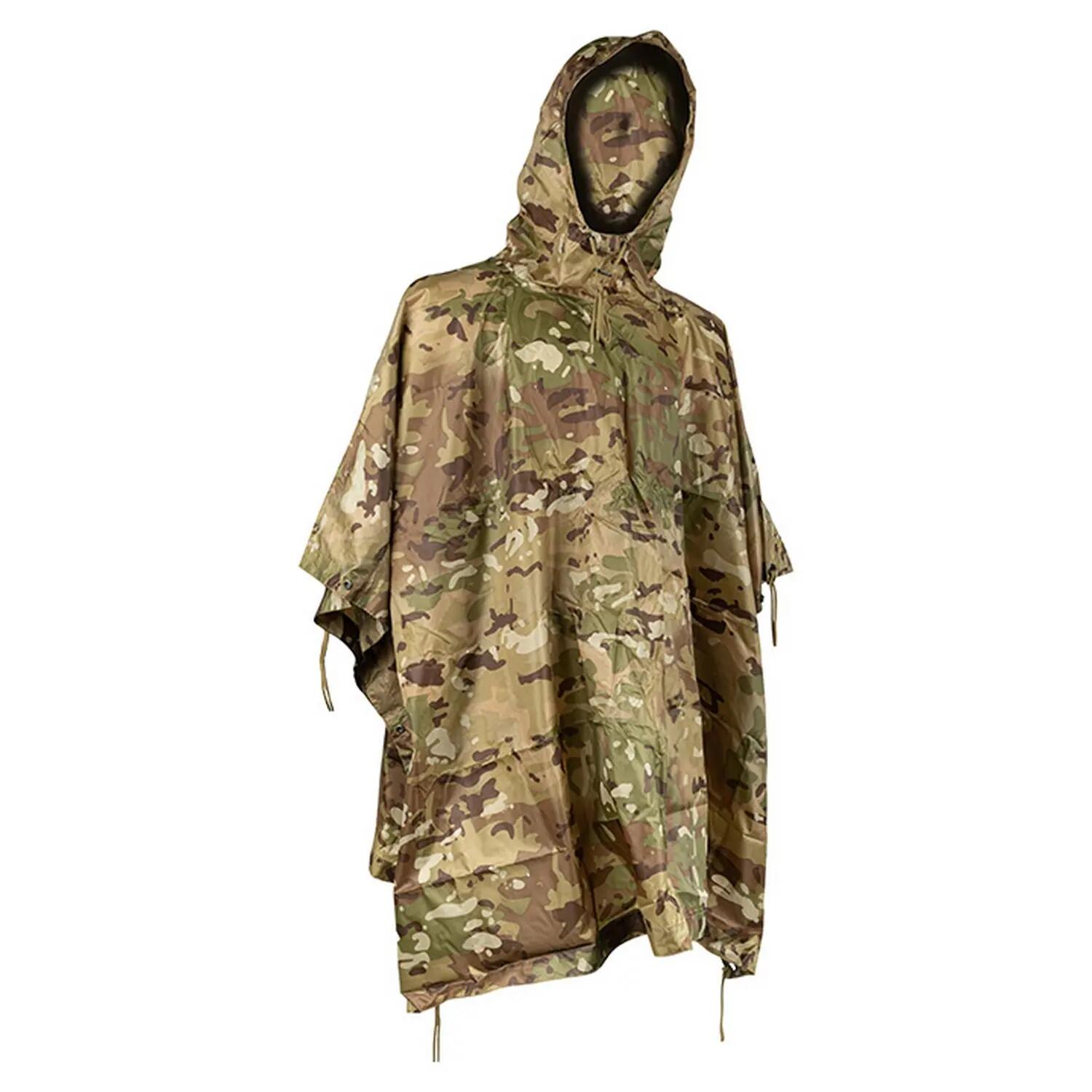 Poncho Motif/style Camouflage Adulte (Vert) 4/4