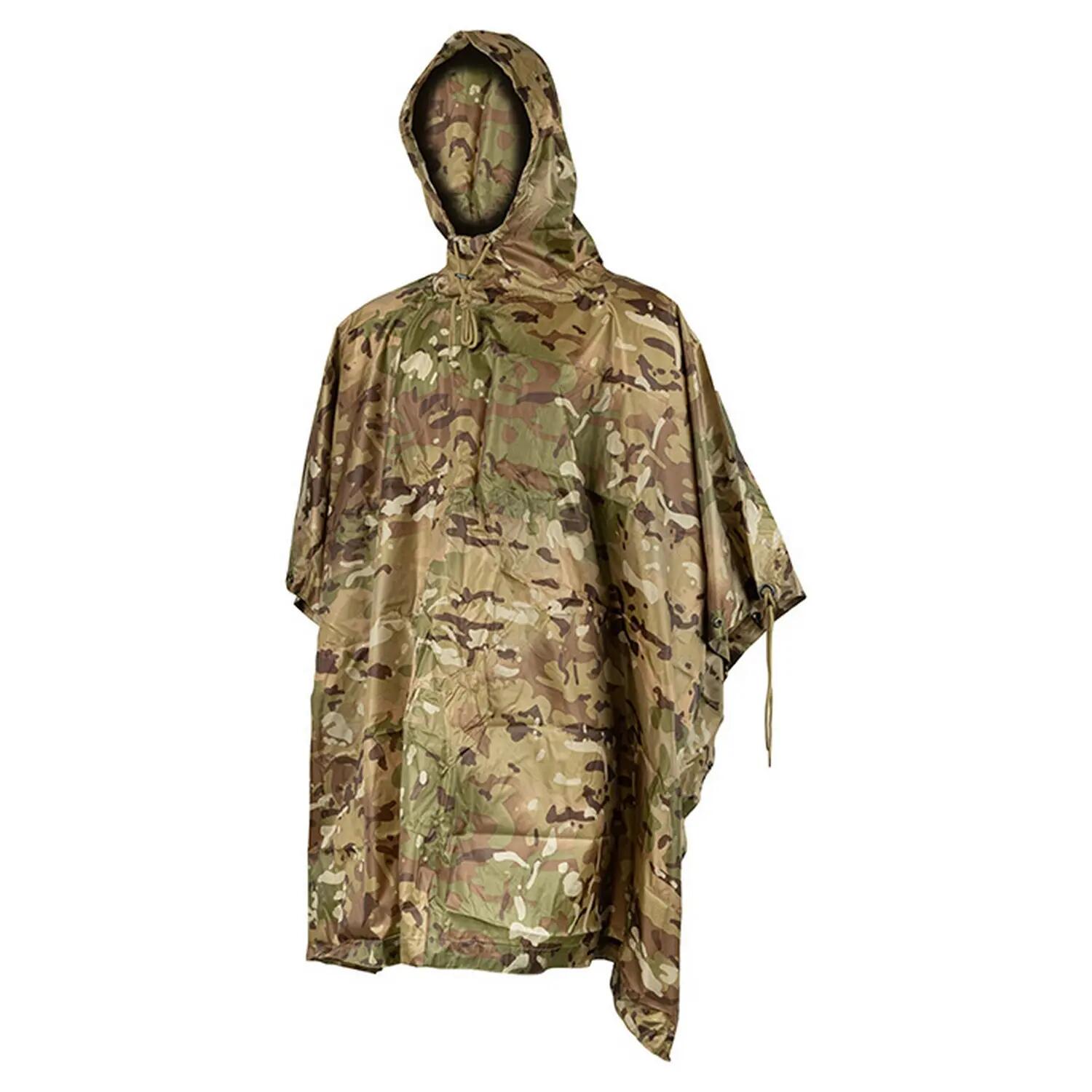 Poncho Motif/style Camouflage Adulte (Vert) 3/4