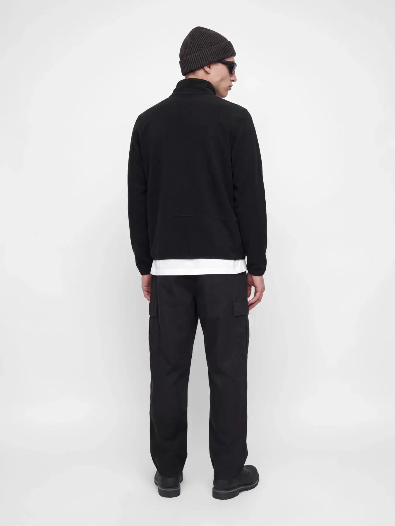 Hombre Esquí Sudadera Polar Cuello Alto y Media Cremallera Tignes Black 4/8
