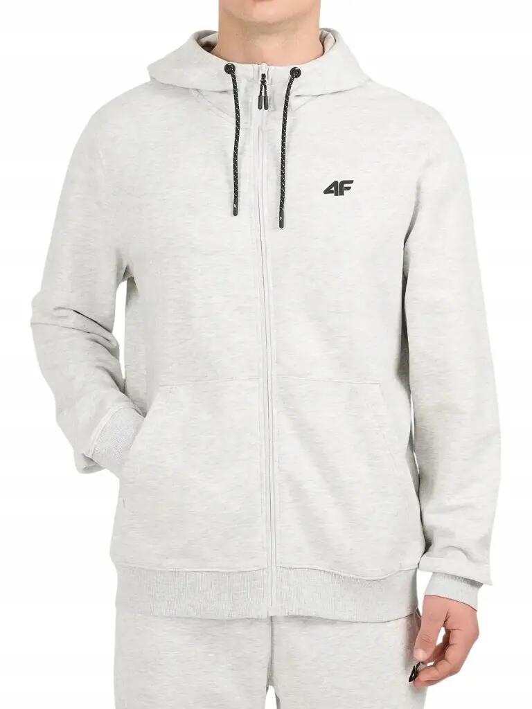 Bluza Męska 4F Rozpinana z Kapturem M2550 3/4