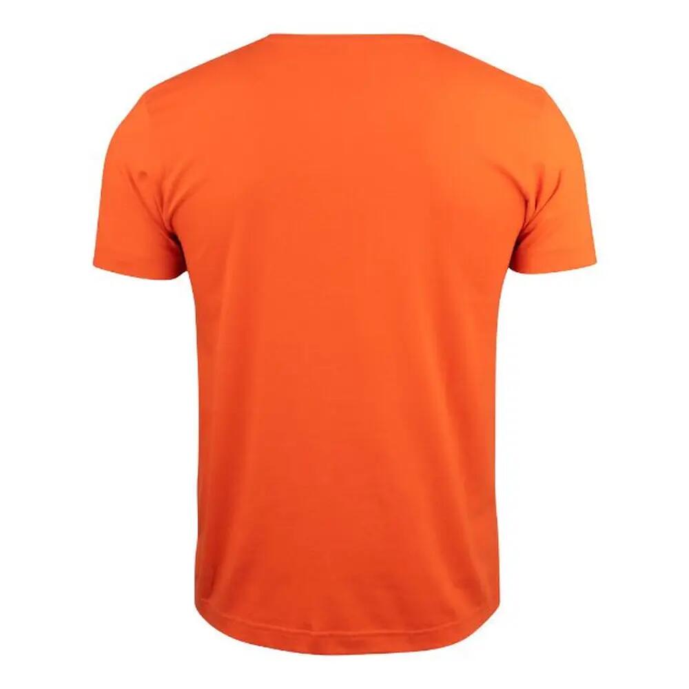 Tshirt Manches Courtes BASIC Homme (Orange Sang) 2/4