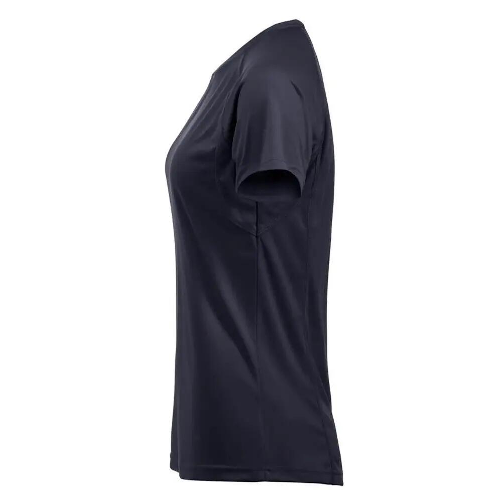 Womens/Ladies Premium Active TShirt (Dark Navy) 3/4