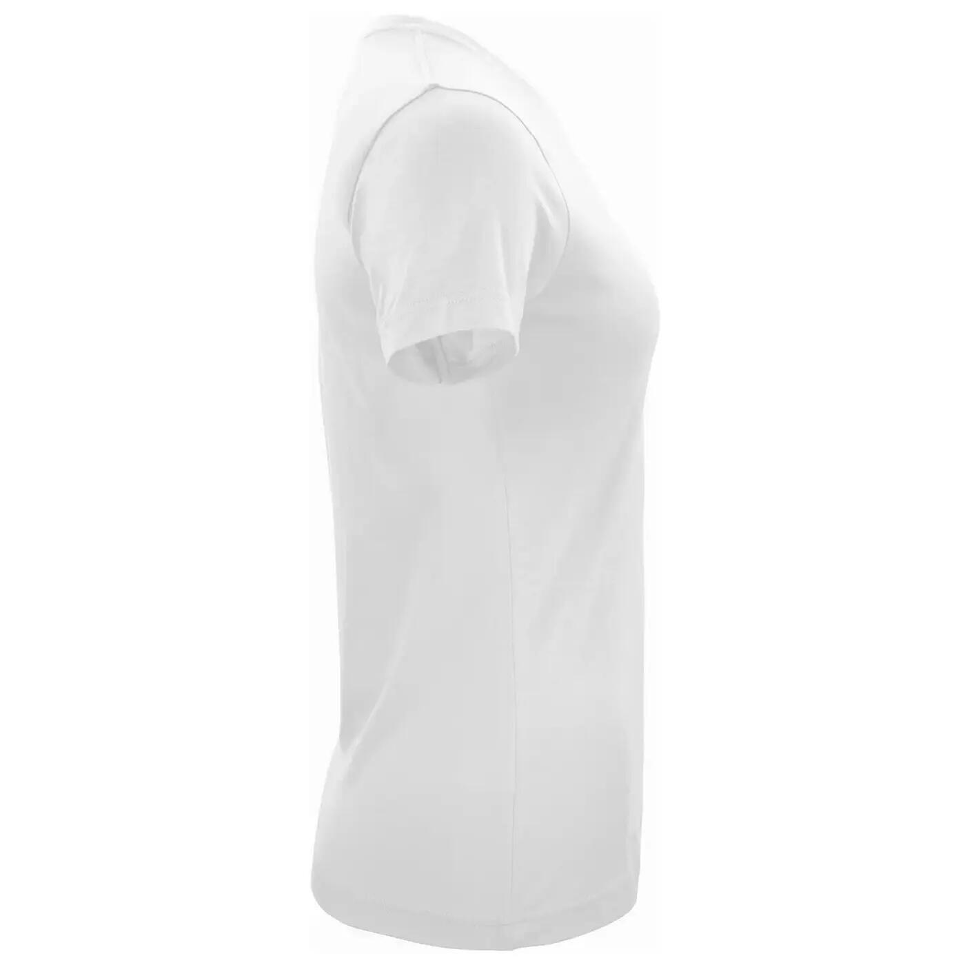 Womens/Ladies Classic Cotton TShirt (White) 4/4