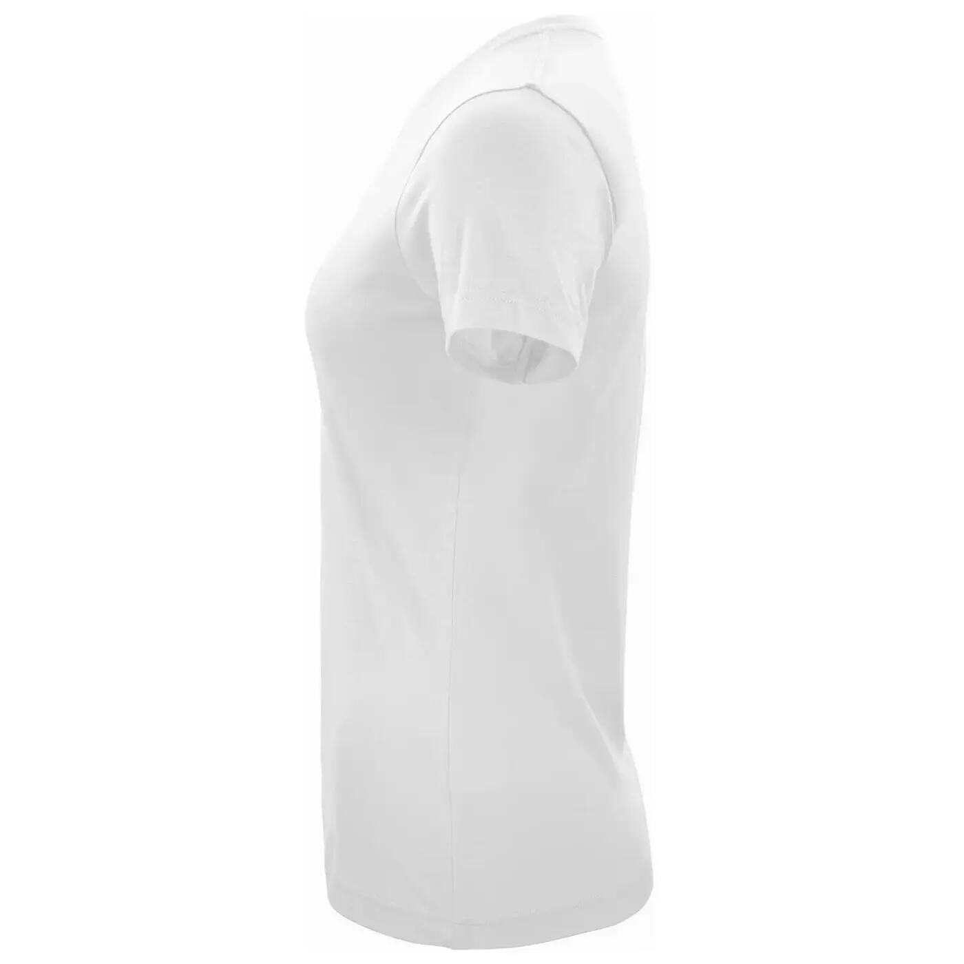 Womens/Ladies Classic Cotton TShirt (White) 3/4