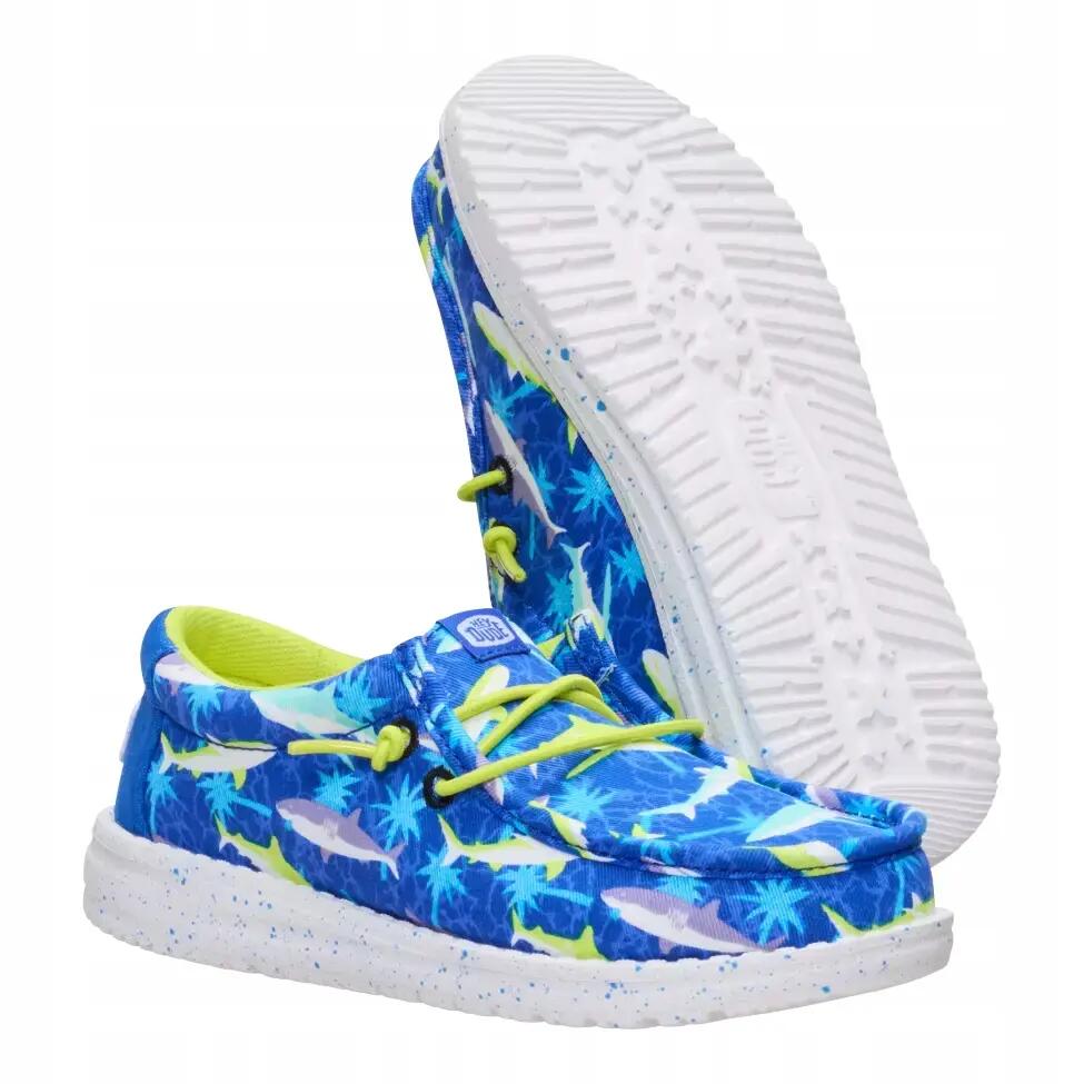 HeyDude Dziecięce Mokasyny Wally Youth Shark Attack 2/6