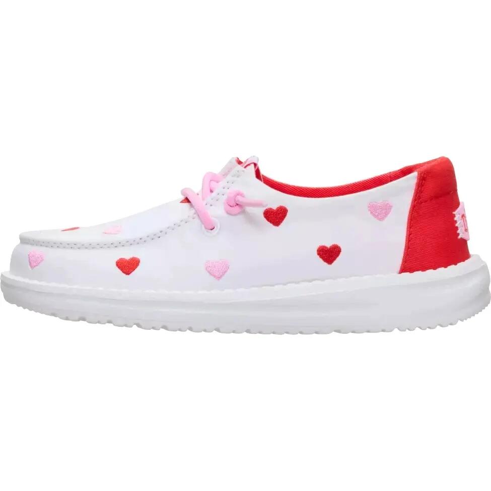 HeyDude Dziewczęce Mokasyny Wendy Y Embroidered Hearts 1/6