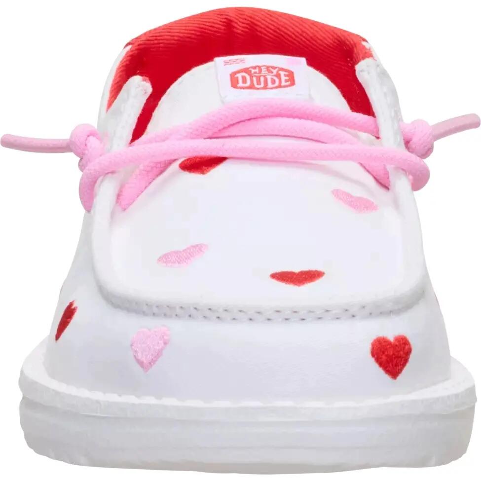 HeyDude Dziewczęce Mokasyny Wendy Y Embroidered Hearts 3/6