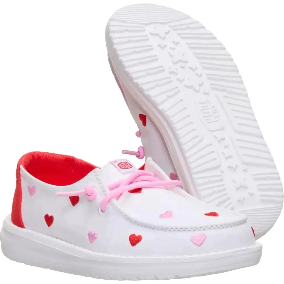 HeyDude Dziewczęce Mokasyny Wendy Y Embroidered Hearts 2/6