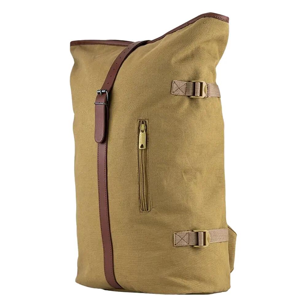 Leather Detailing Fold Up Rucksack (Fawn) 3/6