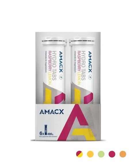 Comprimés Hydro Tabs Framboise/Citron, paquet de 6, Amacx - 480 g 2/3