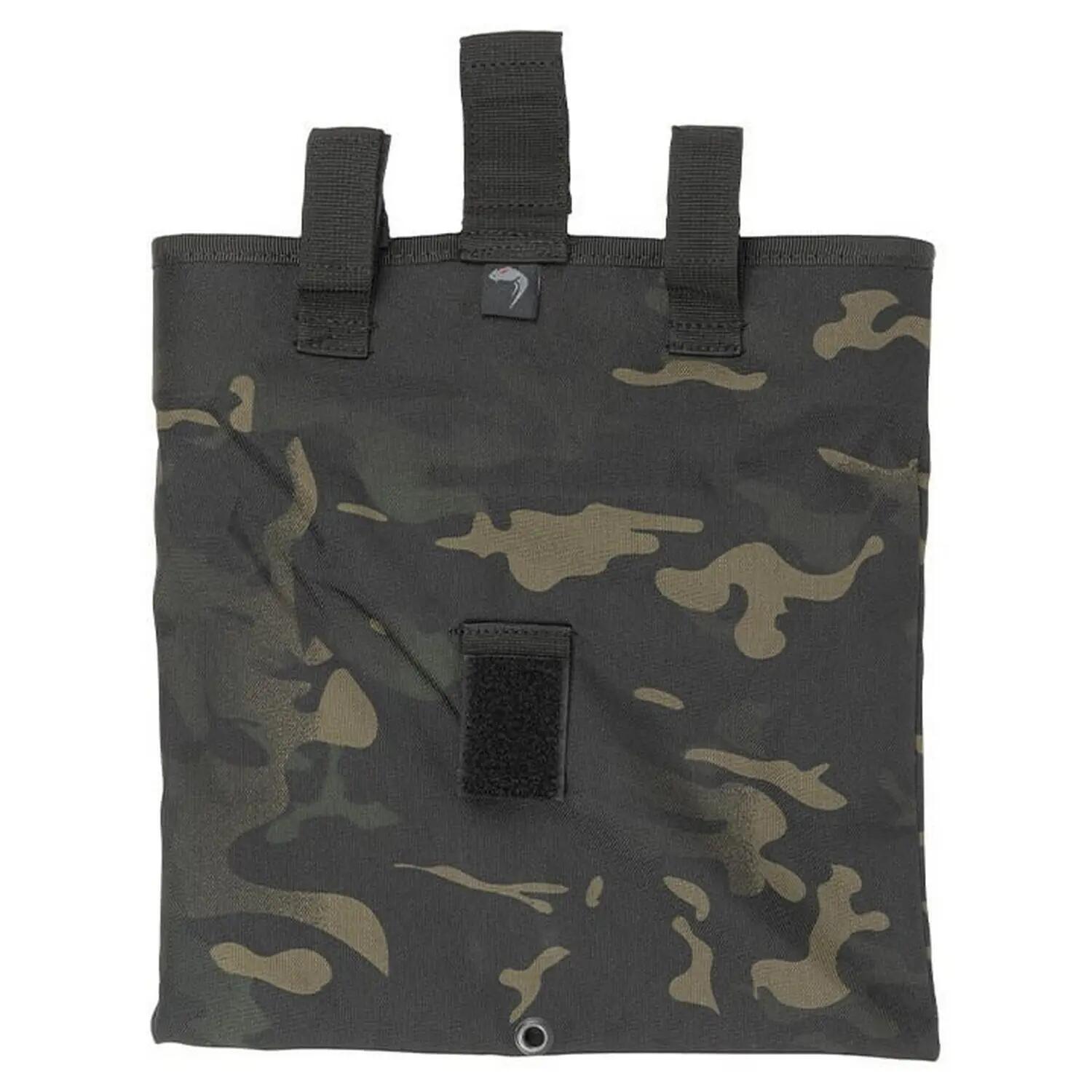 Faltbare Dumptasche, Tarnmuster Damen und Herren Schwarz 3/4