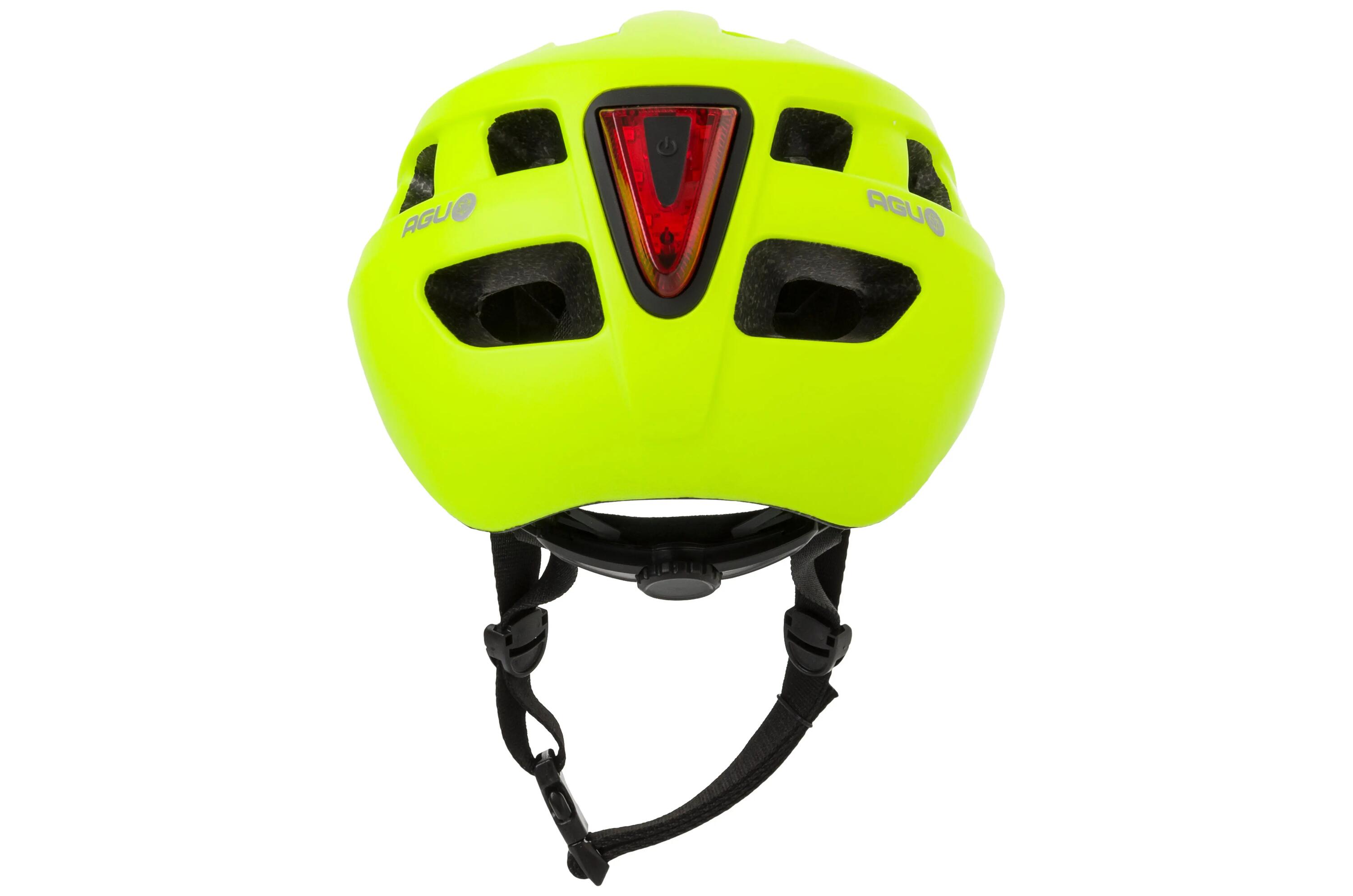 Casque de vélo urbain avec éclairage LED Civick jaune 3/4