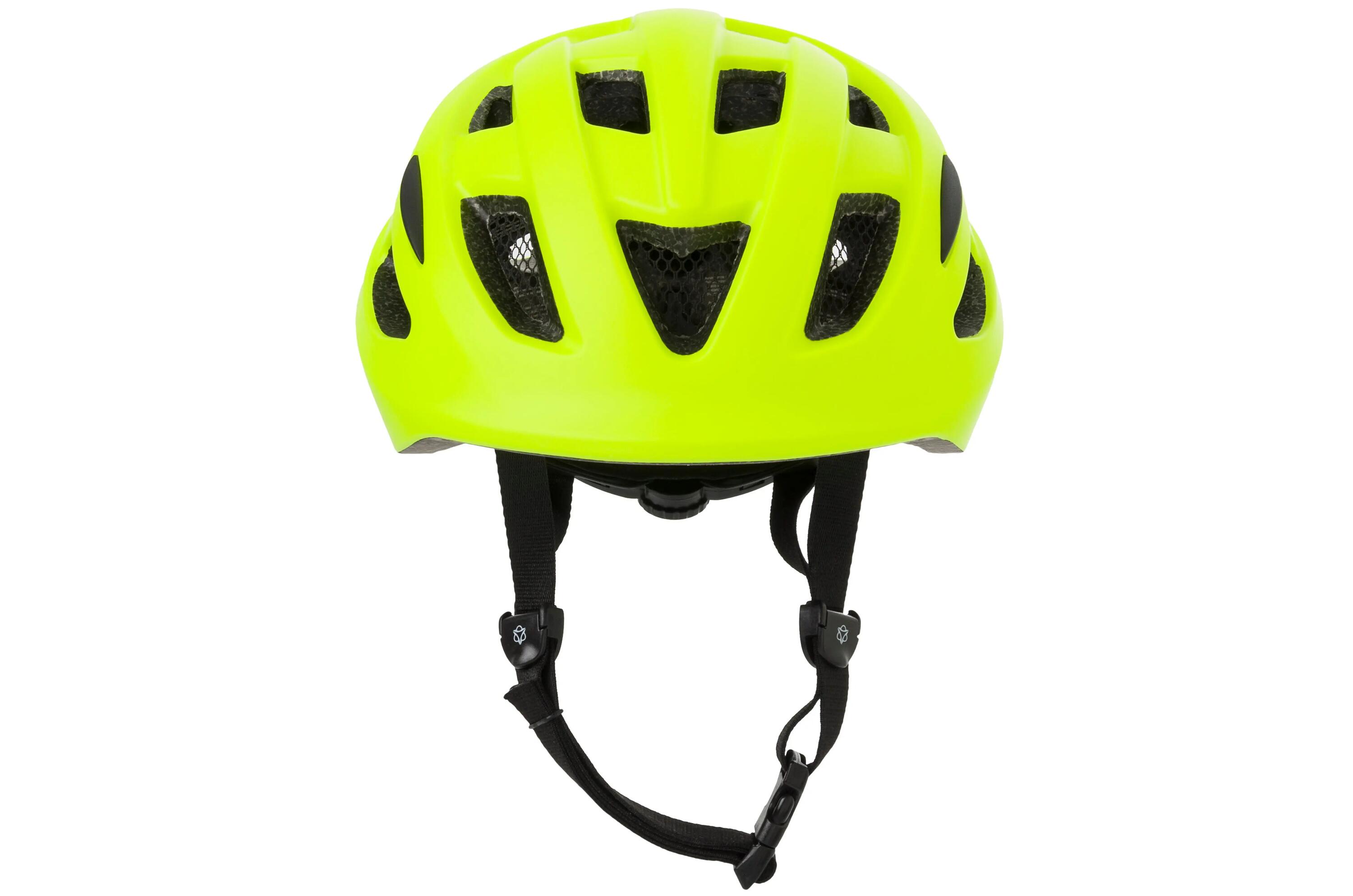 Casque de vélo urbain avec éclairage LED Civick jaune 2/4