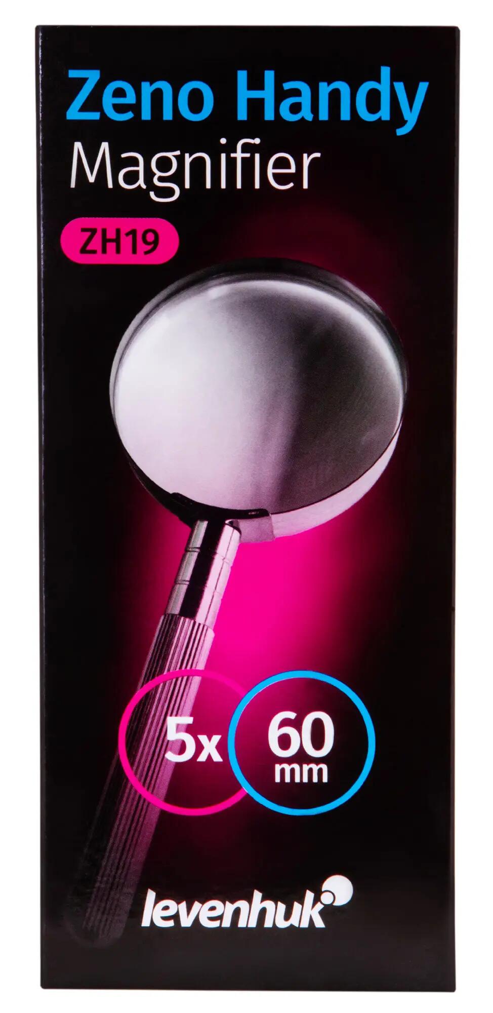 Lente d'ingrandimento a mano - 5x - Levenhuk Zeno Handy ZH19 - Nera 9/12