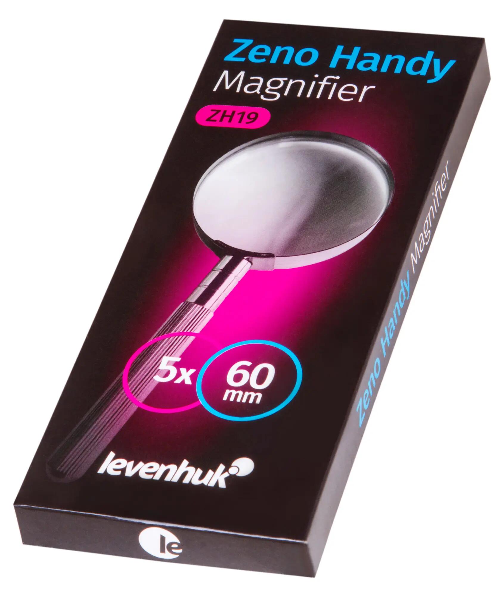 Lente d'ingrandimento a mano - 5x - Levenhuk Zeno Handy ZH19 - Nera 8/12