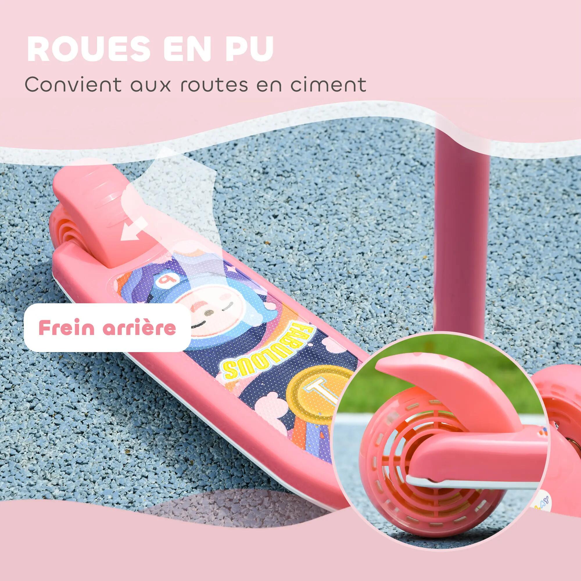 Trottinette pour enfants 3 roues lumineuses LED 5/5