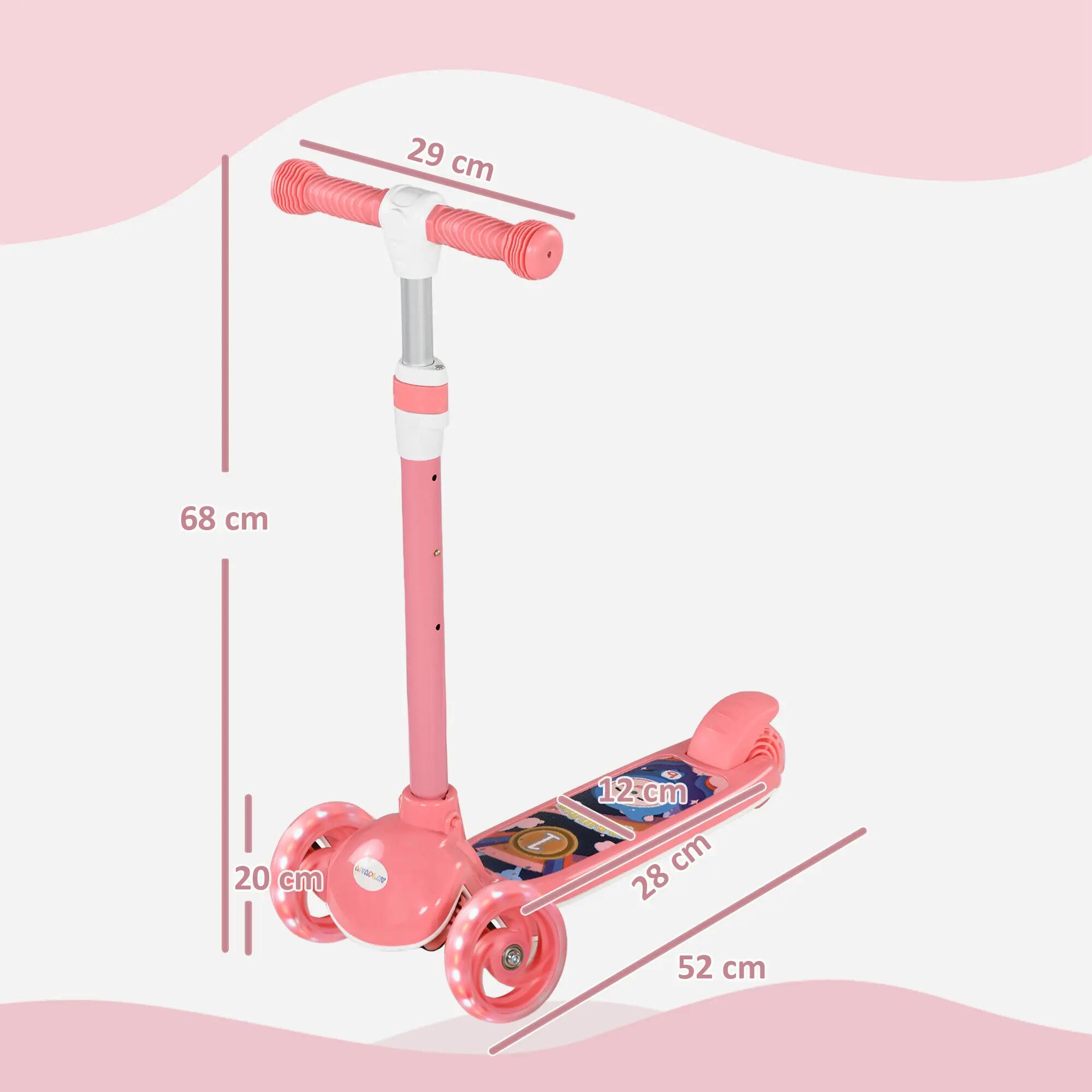 Trottinette pour enfants 3 roues lumineuses LED 3/5