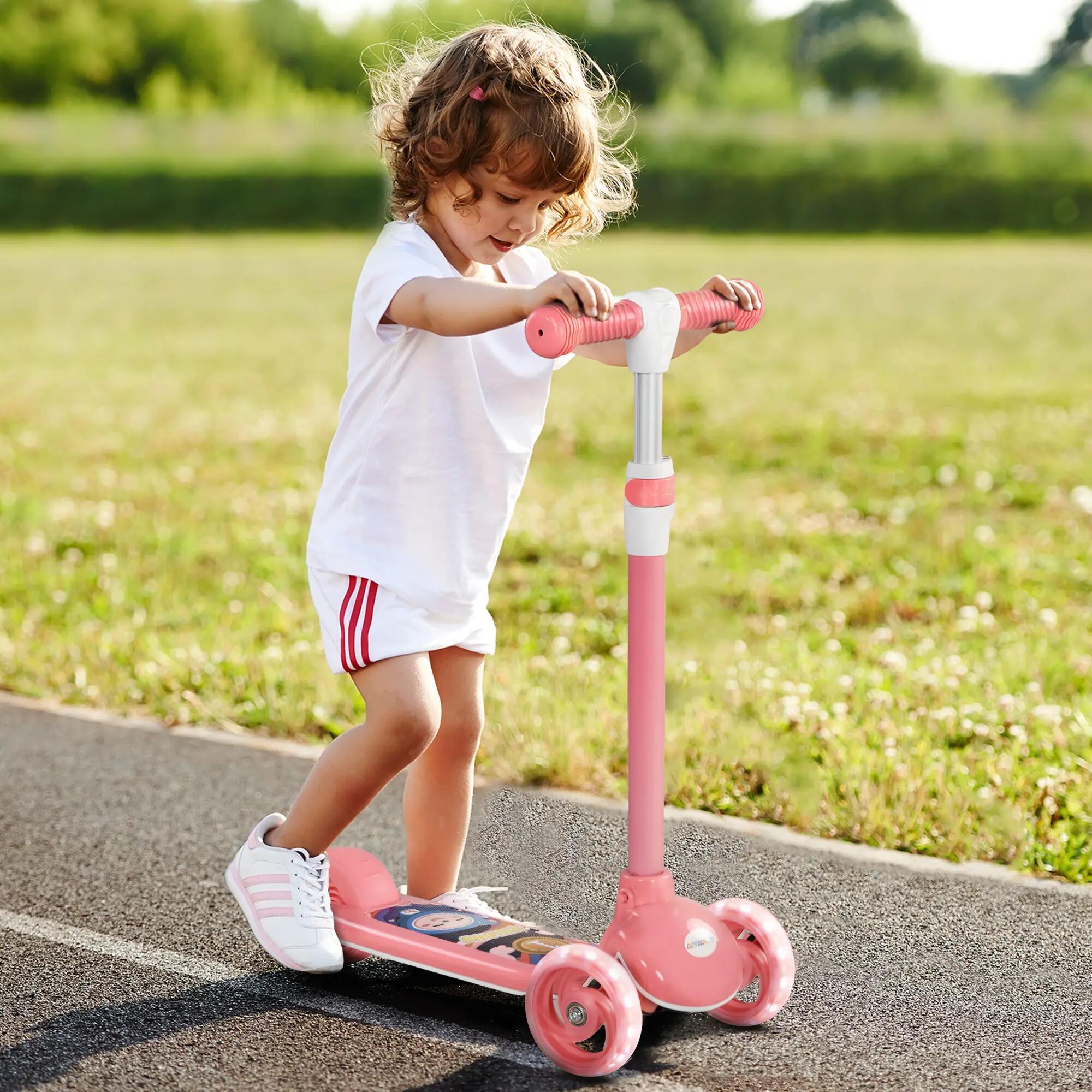Trottinette pour enfants 3 roues lumineuses LED 2/5
