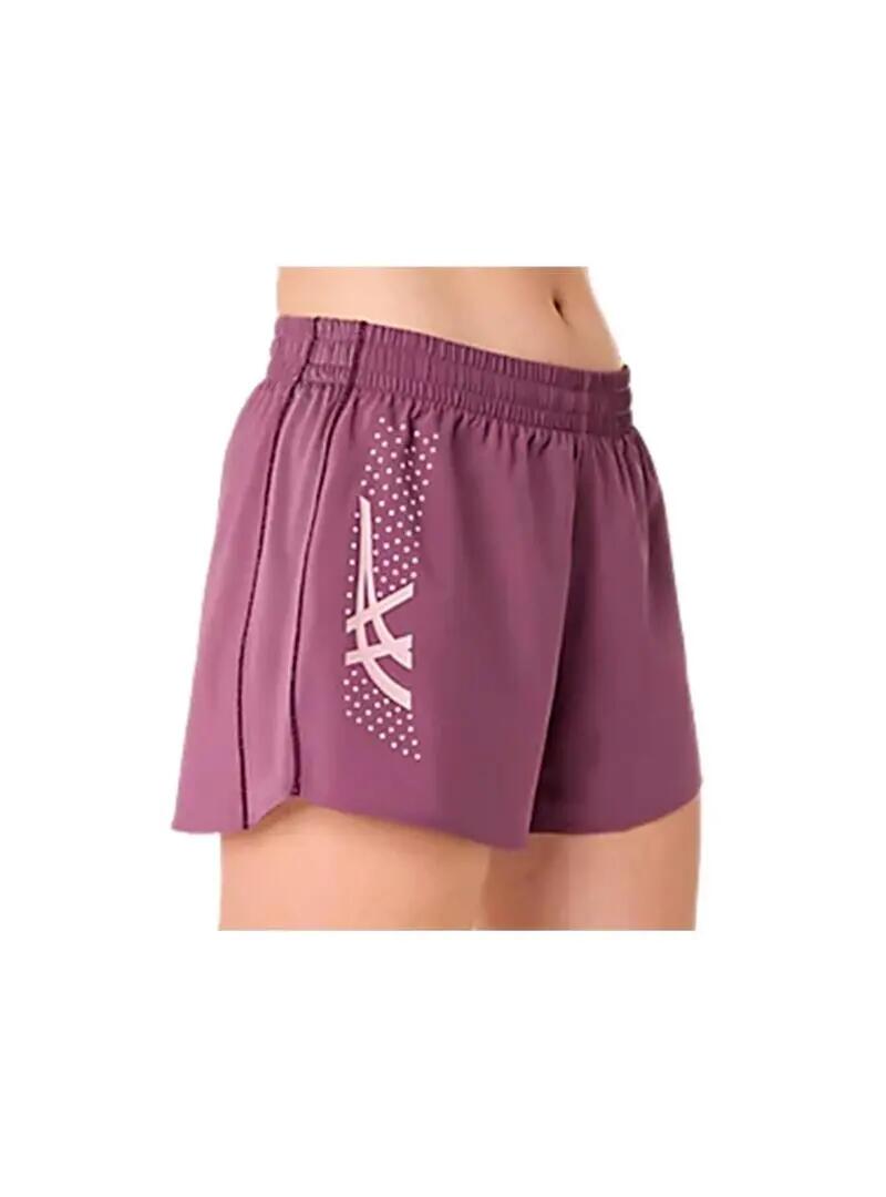 Pantalones cortos para Mujer Asics Icons Granate 4/5