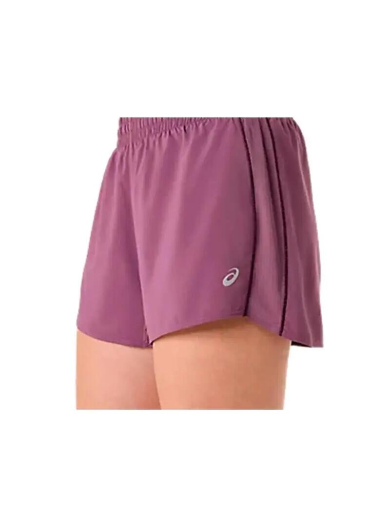 Pantalones cortos para Mujer Asics Icons Granate 3/5