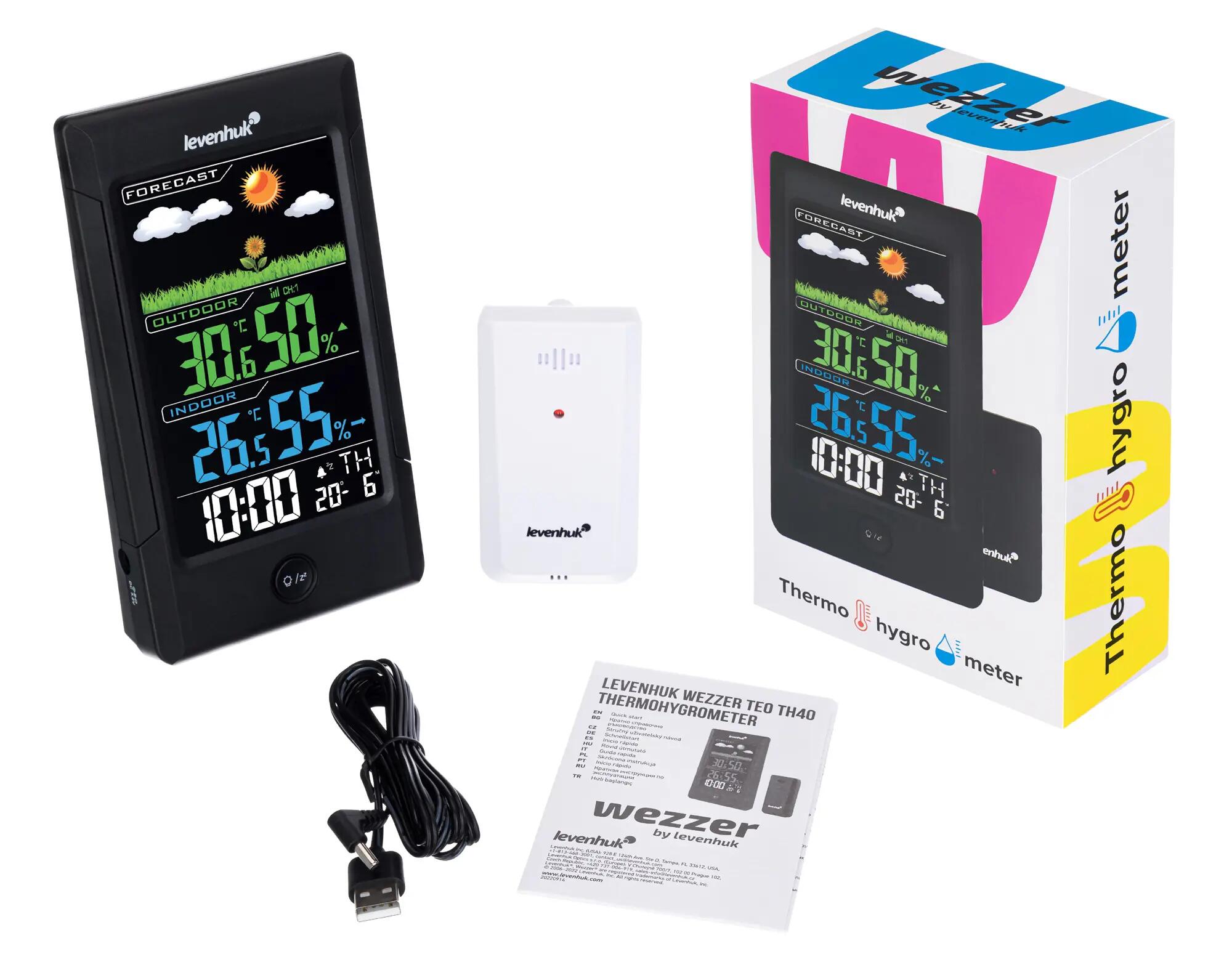 Termoigrometro - Sensore wireless - TH40 - Nero 2/9