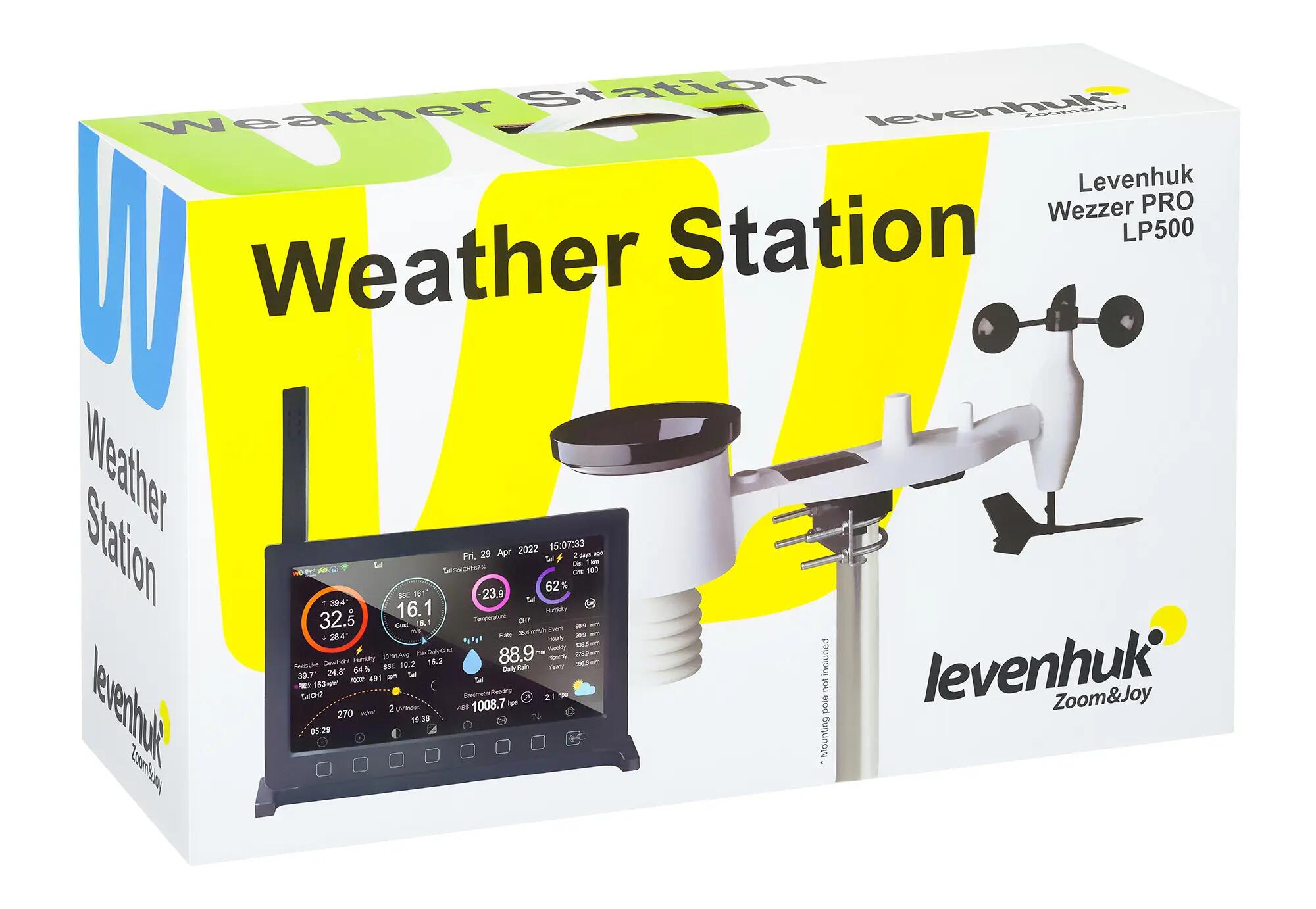Weerstation - Outdoor - Professioneel Wezzer PRO LP500 - Zwart 12/12