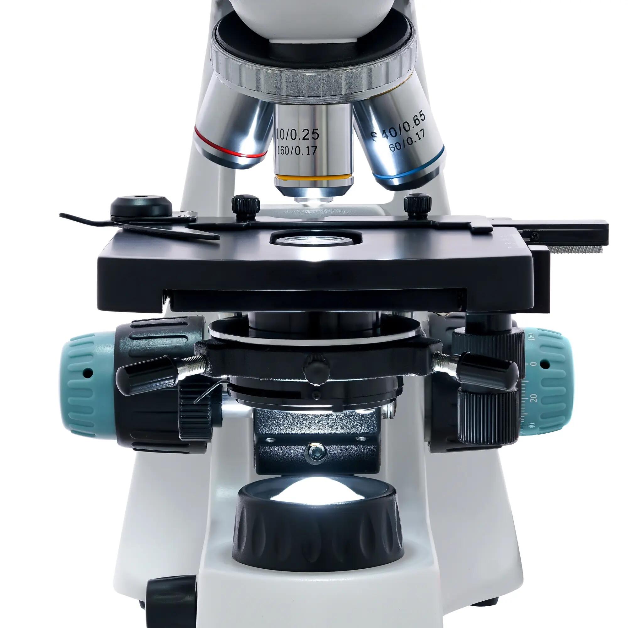 Microscopio trinoculare - laboratorio - Levenhuk 400T - nero 8/9