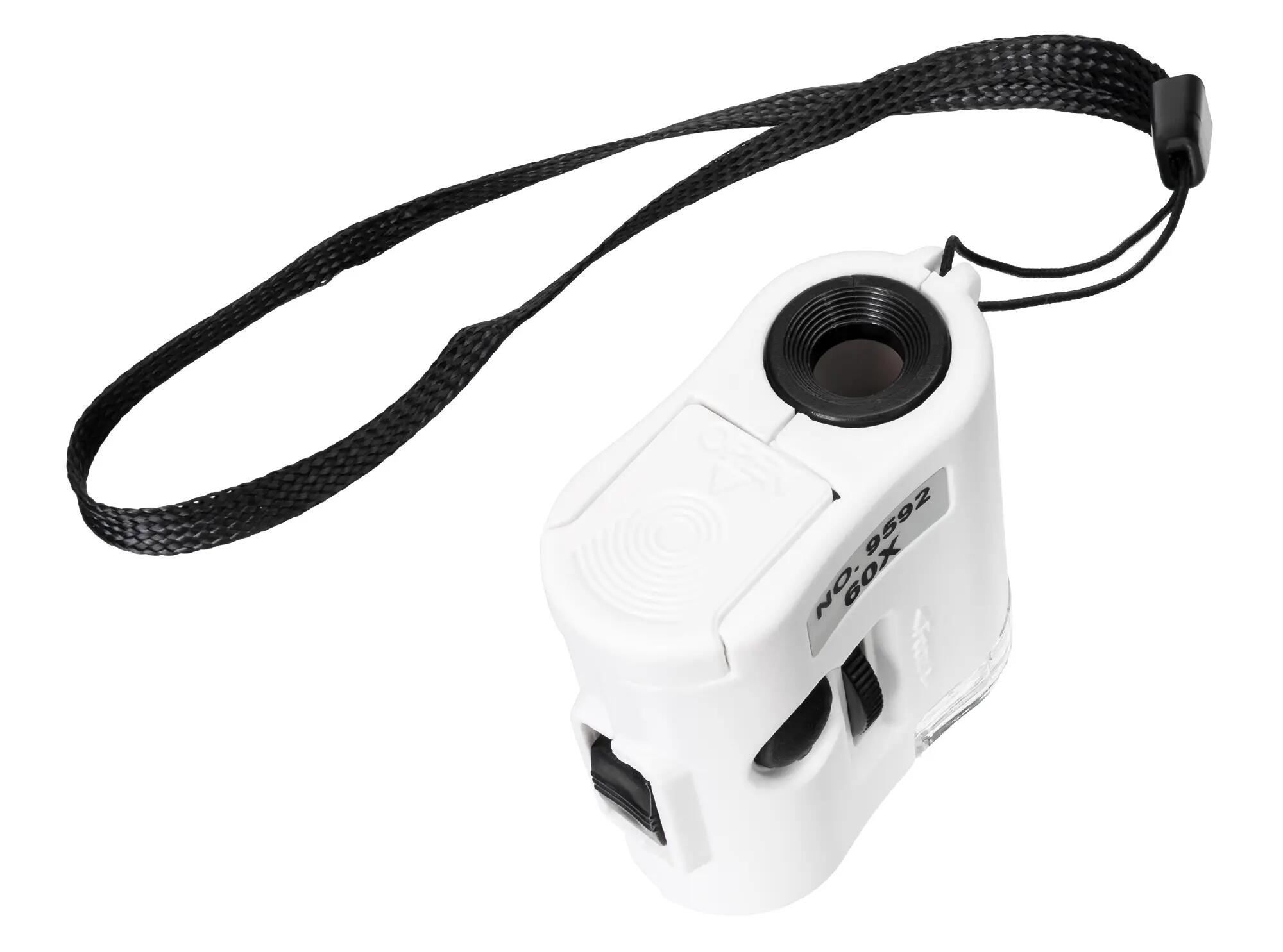 Microscopio tascabile Levenhuk Zeno Cash ZC2 - 60x, luci LED e UV, nero 7/11