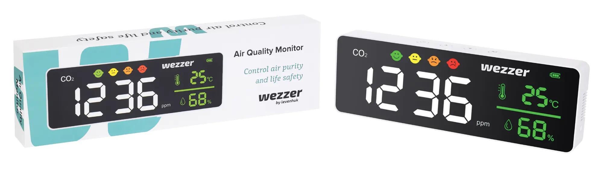 Monitor CO₂ y clima - Wezzer Air MC50 3/8