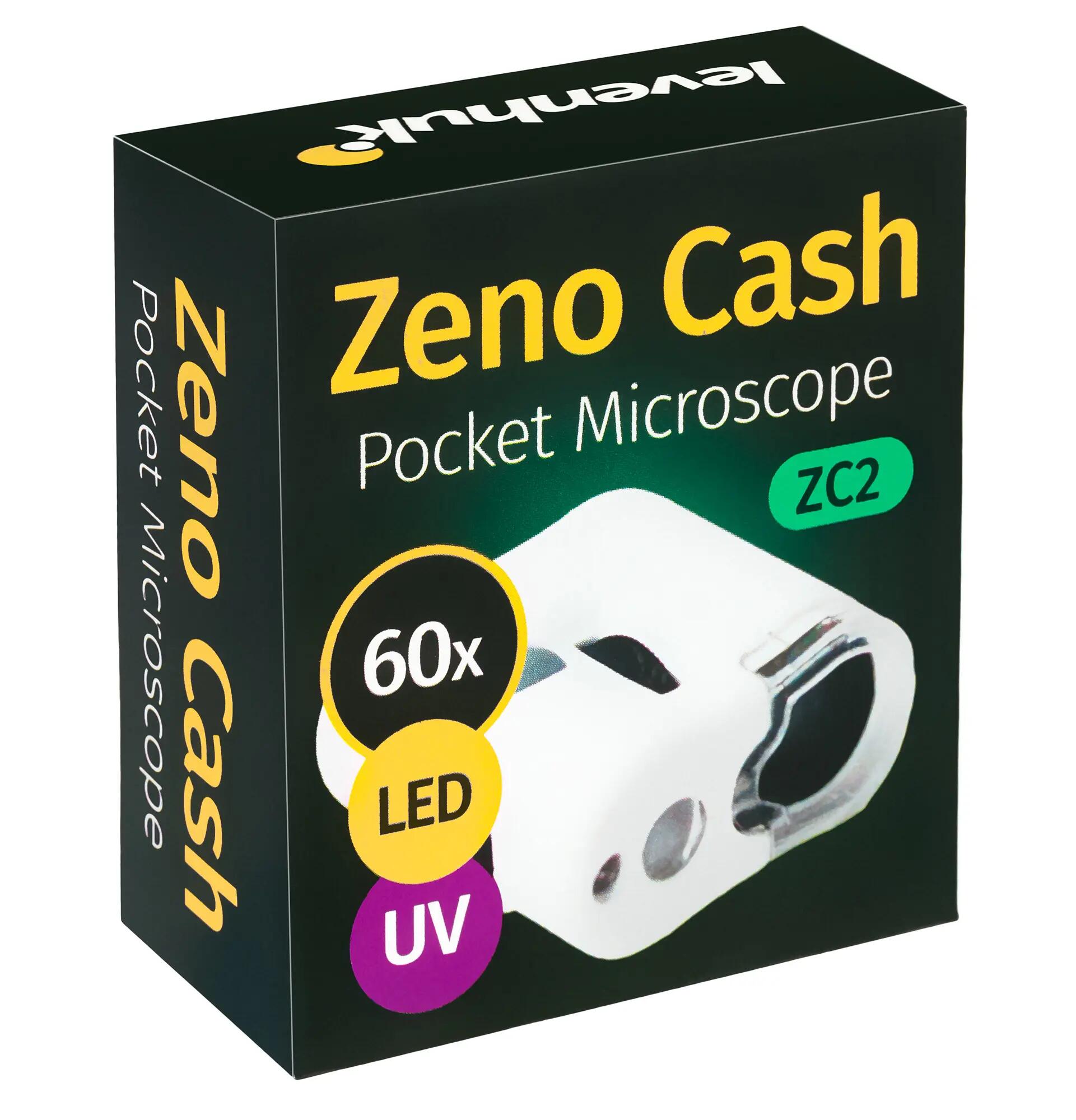Microscopio tascabile Levenhuk Zeno Cash ZC2 - 60x, luci LED e UV, nero 11/11