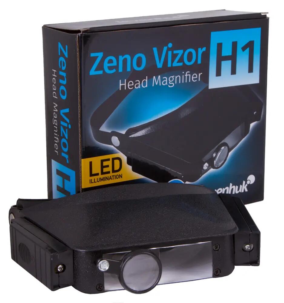 Lente frontale per lavori di precisione - Levenhuk Zeno Vizor H1 - nera 10/12