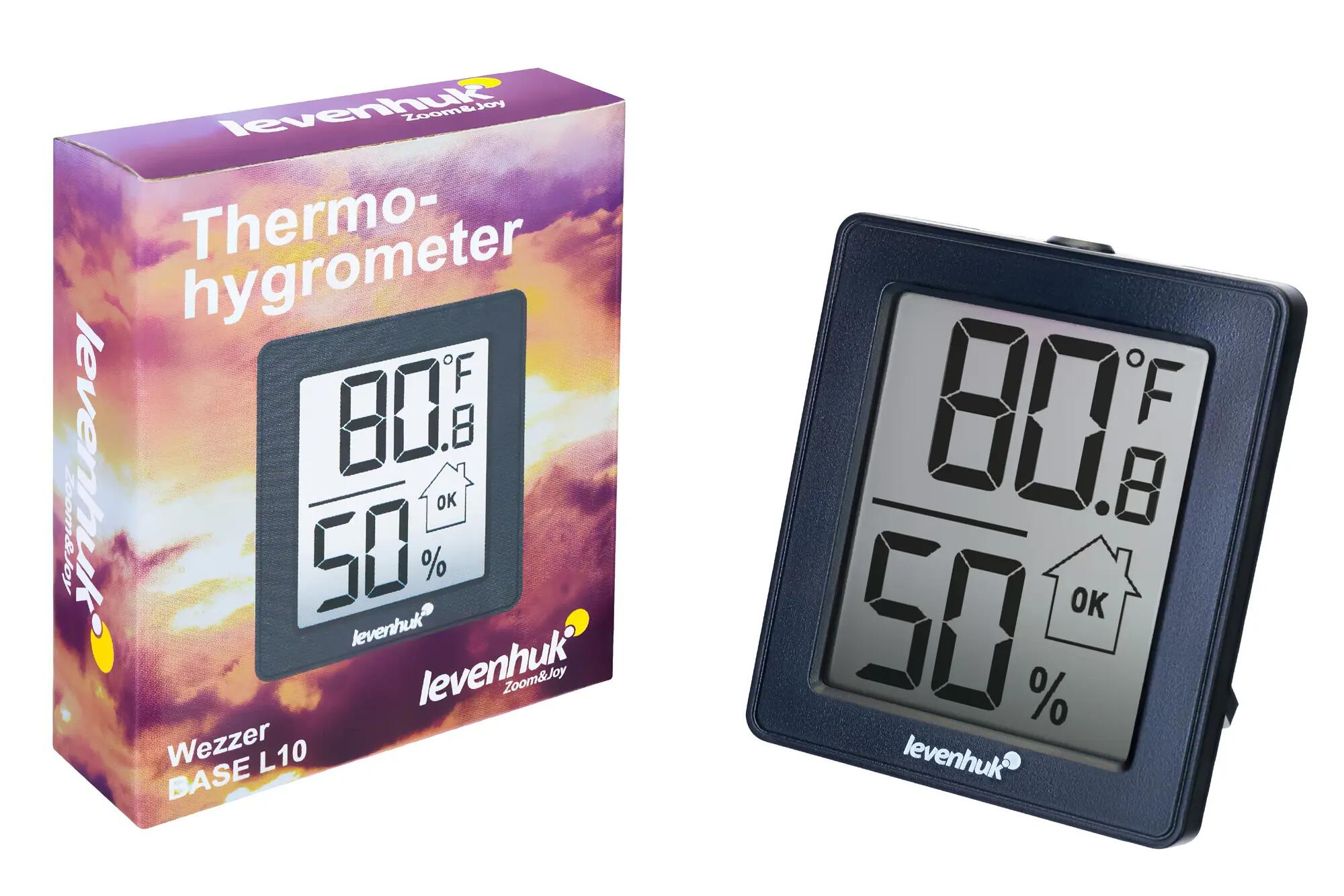 Termoigrometro - Casa e outdoor - Portatile - Wezzer BASE L10 - Nero 2/7