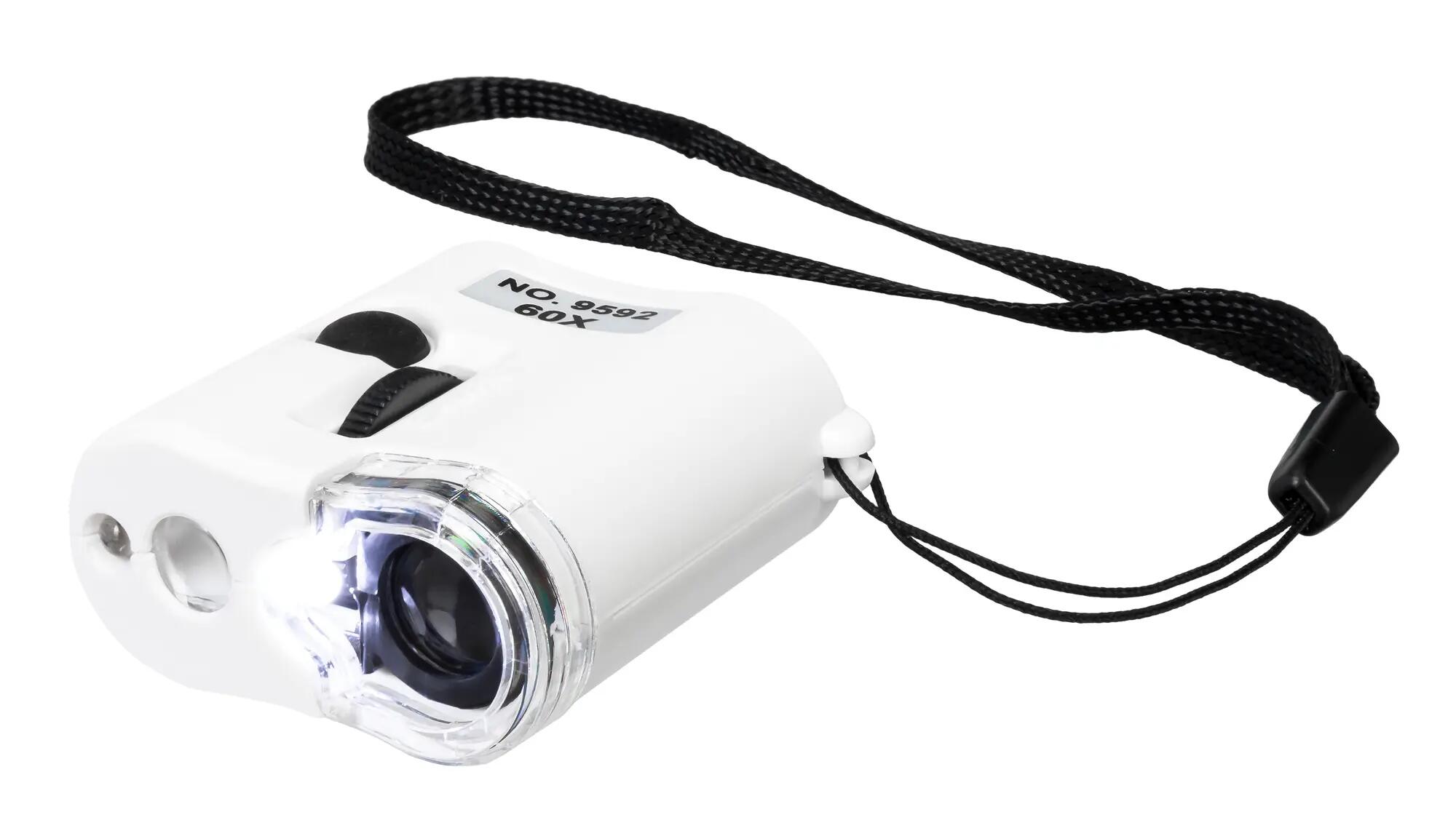 Microscopio tascabile Levenhuk Zeno Cash ZC2 - 60x, luci LED e UV, nero 10/11