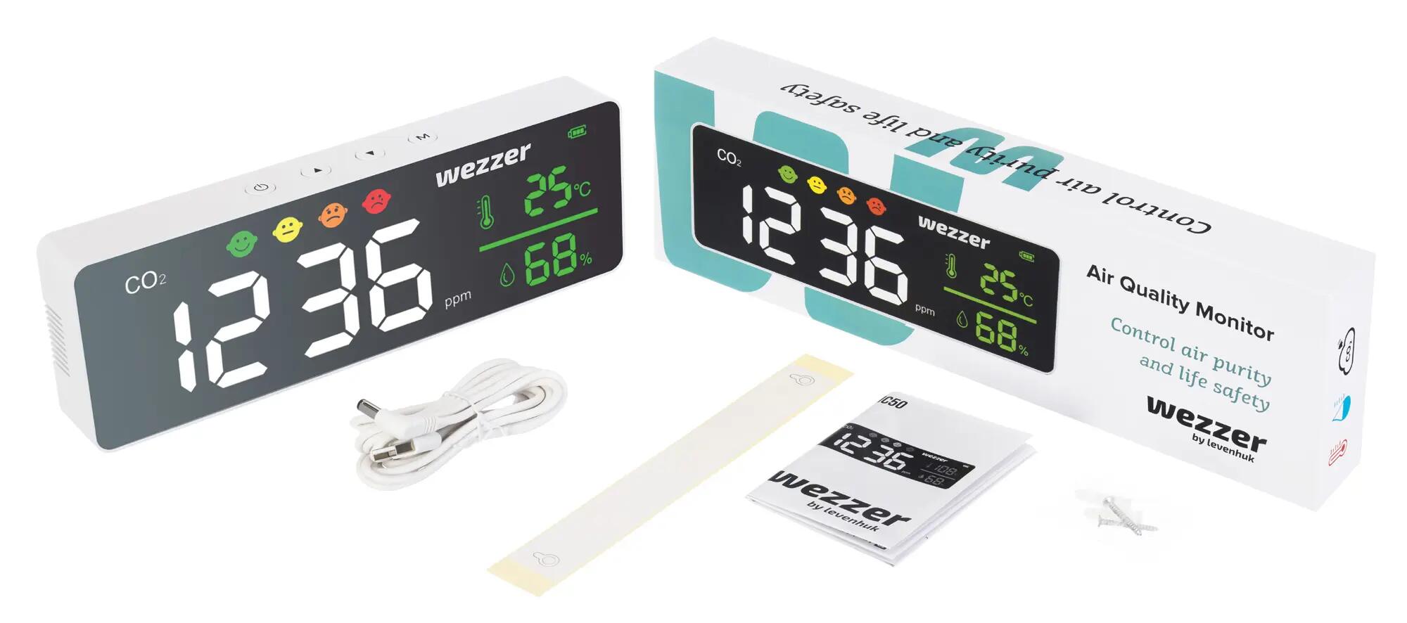 Monitor CO₂ y clima - Wezzer Air MC50 2/8