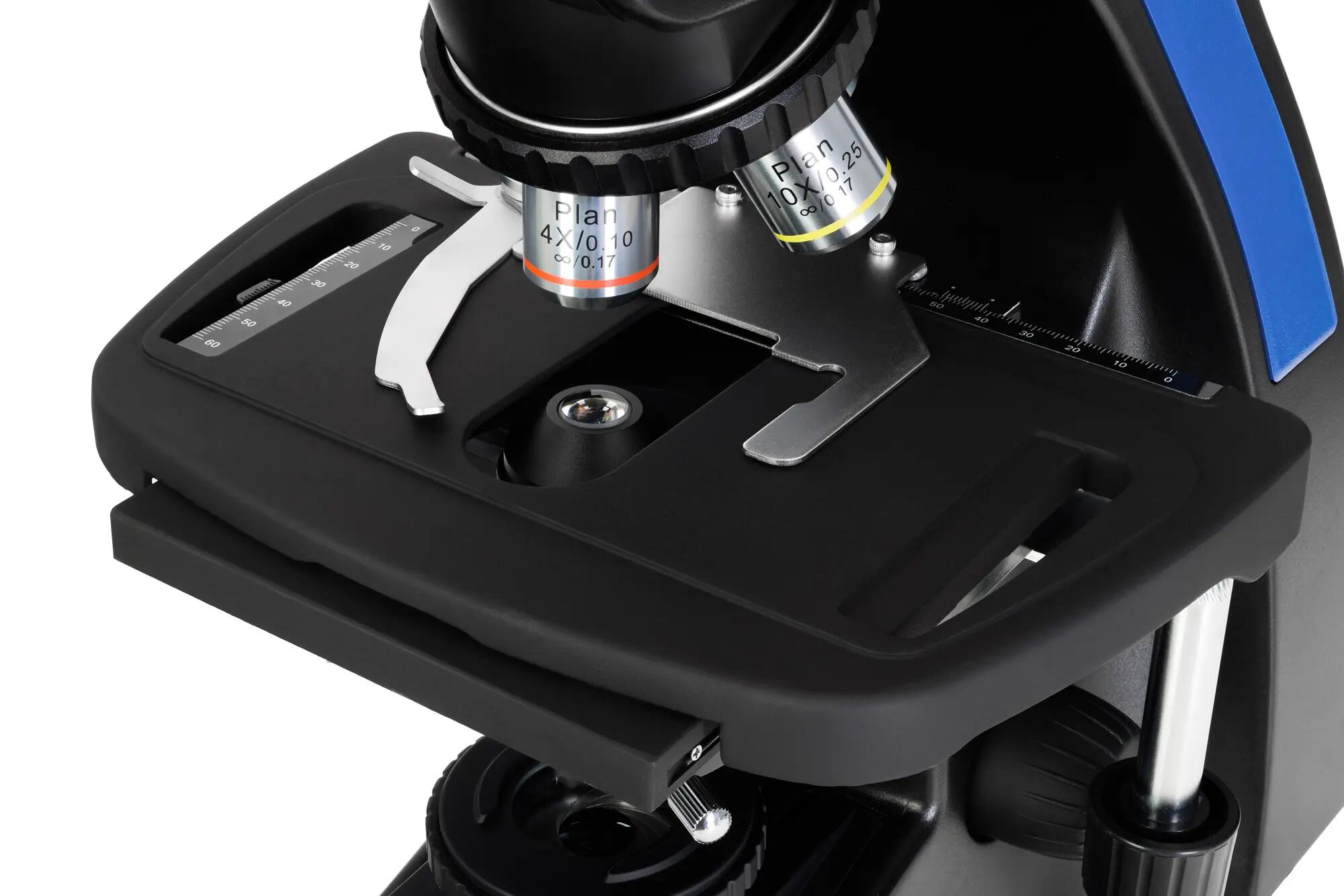 Microscopio biologico trinoculare - Obiettivi plan achromatici - Nero 9/11