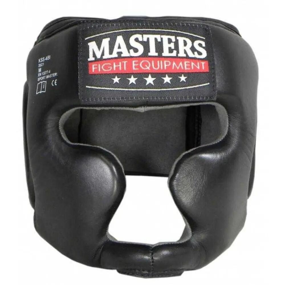 Mens Suede Logo Boxing Headguard (Black)