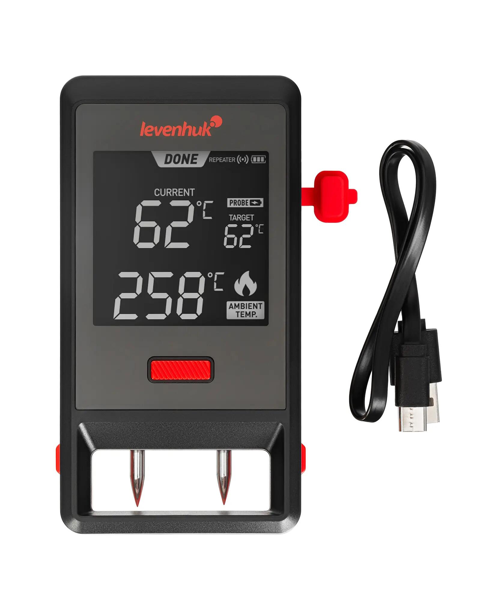 Termometro cucina intelligente - Levenhuk Wezzer Grill BT50 - nero 7/9