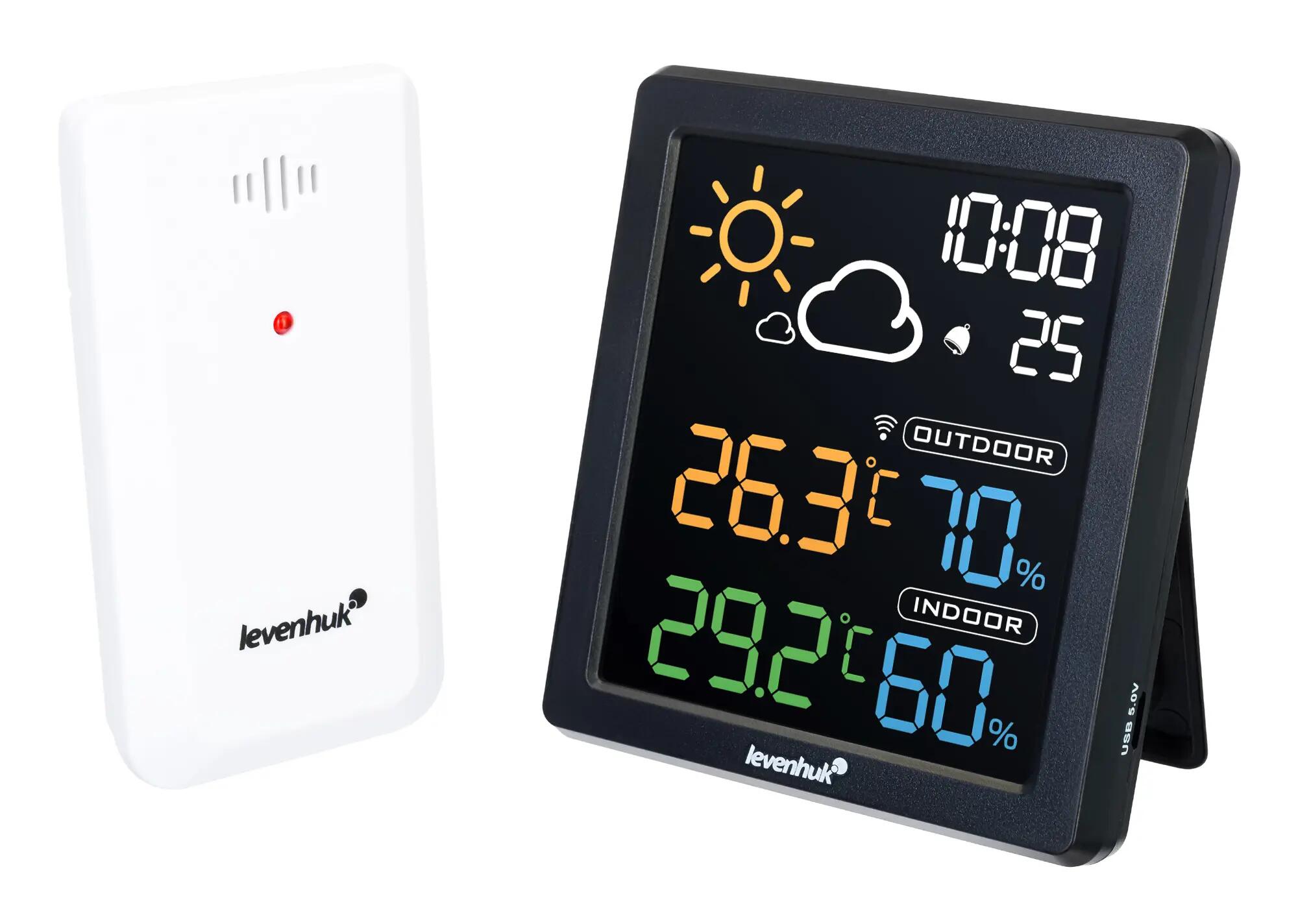Termohigrómetro Wezzer BASE L80 - Negro 4/11