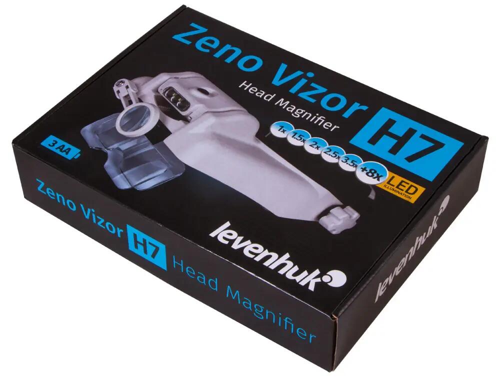 Unisex - Stirnlupe - wechselbare Linsen, led - H7 - schwarz 12/15