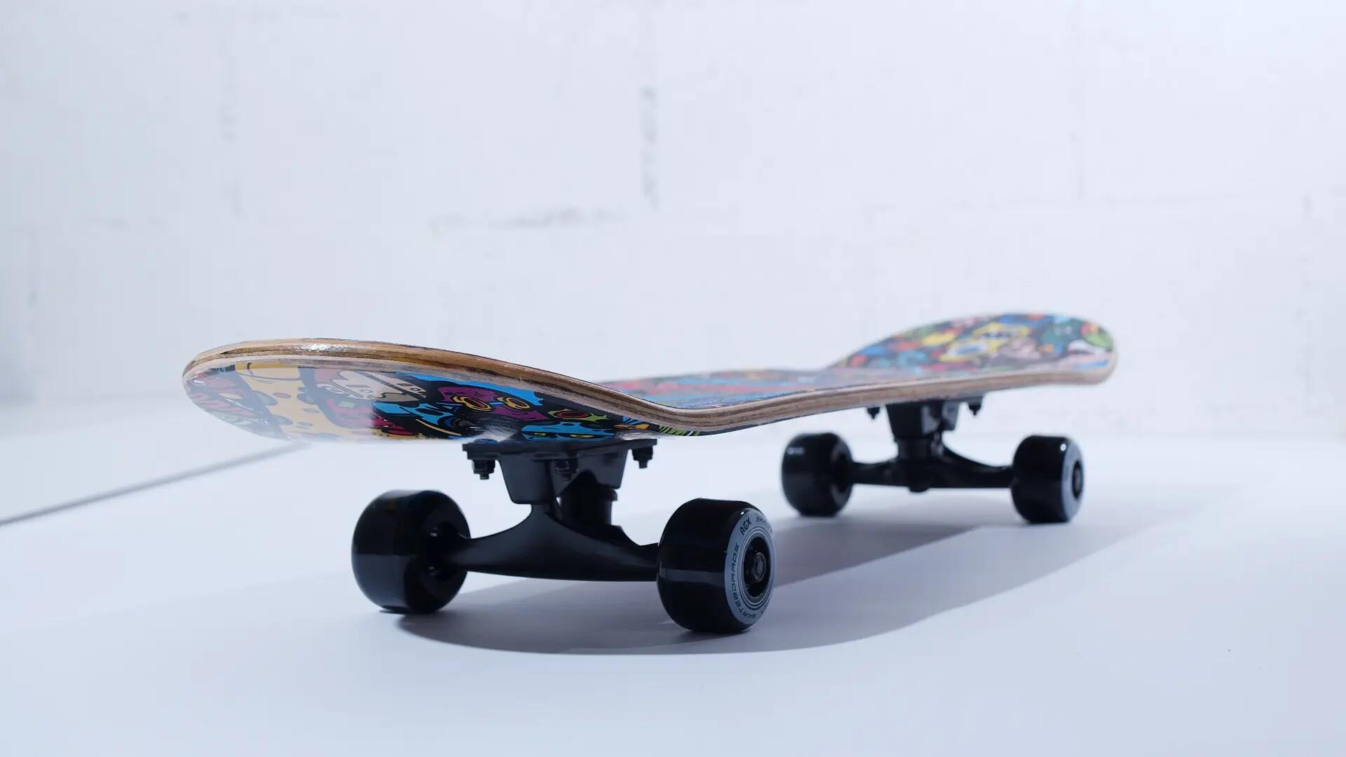 Skateboard in Acero per Bambini e Adulti Principianti 31” Double Kick 13/14