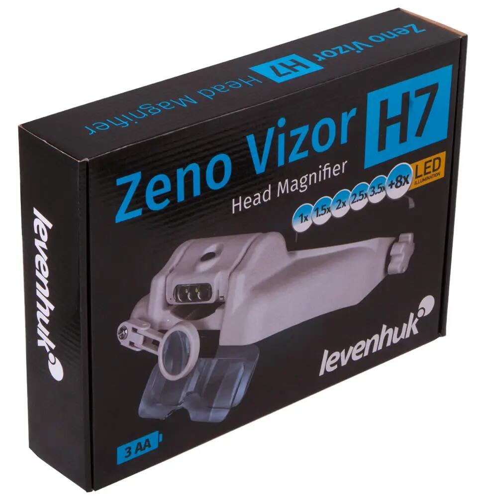 Unisex - Stirnlupe - wechselbare Linsen, led - H7 - schwarz 11/15