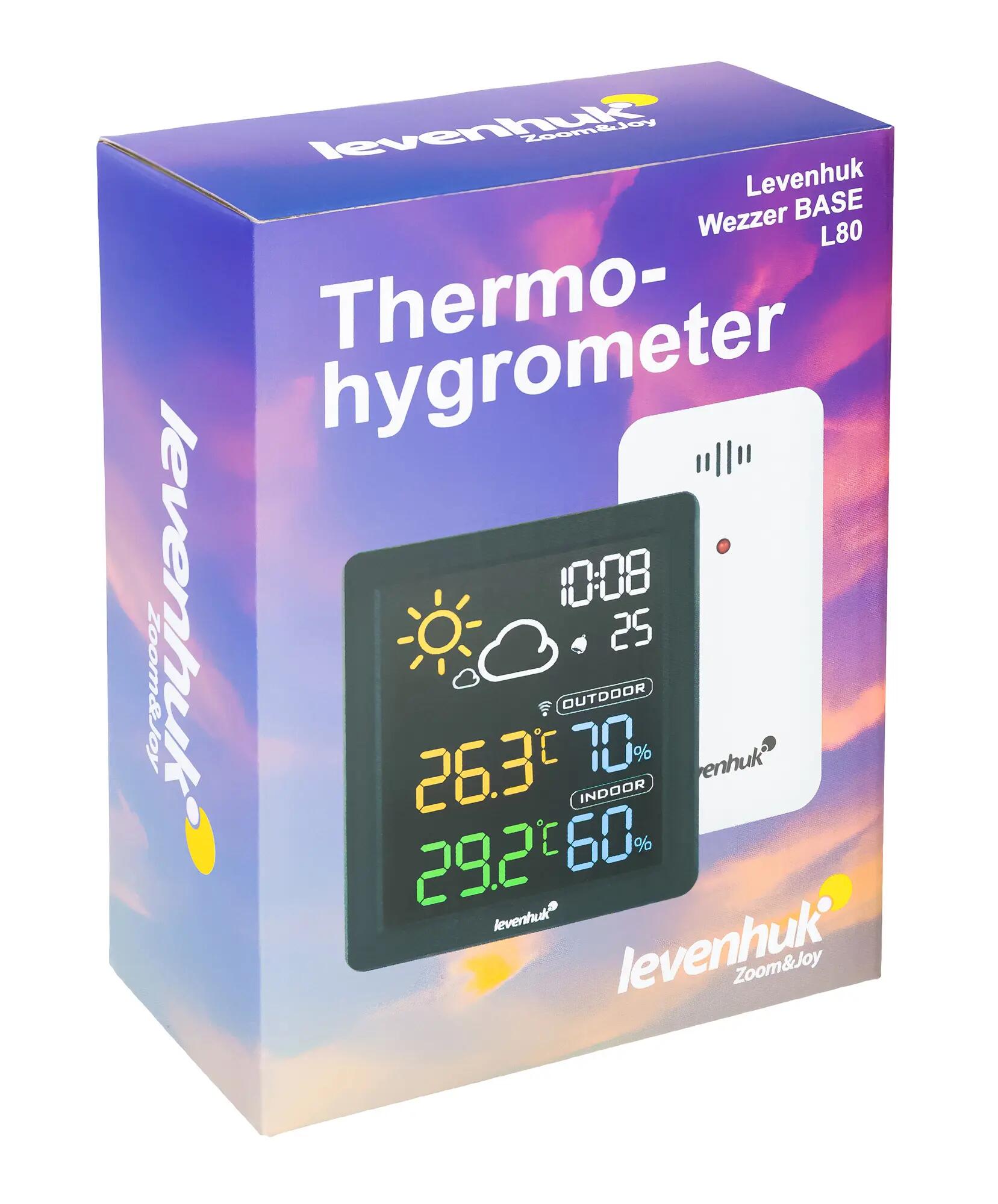 Termohigrómetro Wezzer BASE L80 - Negro 11/11