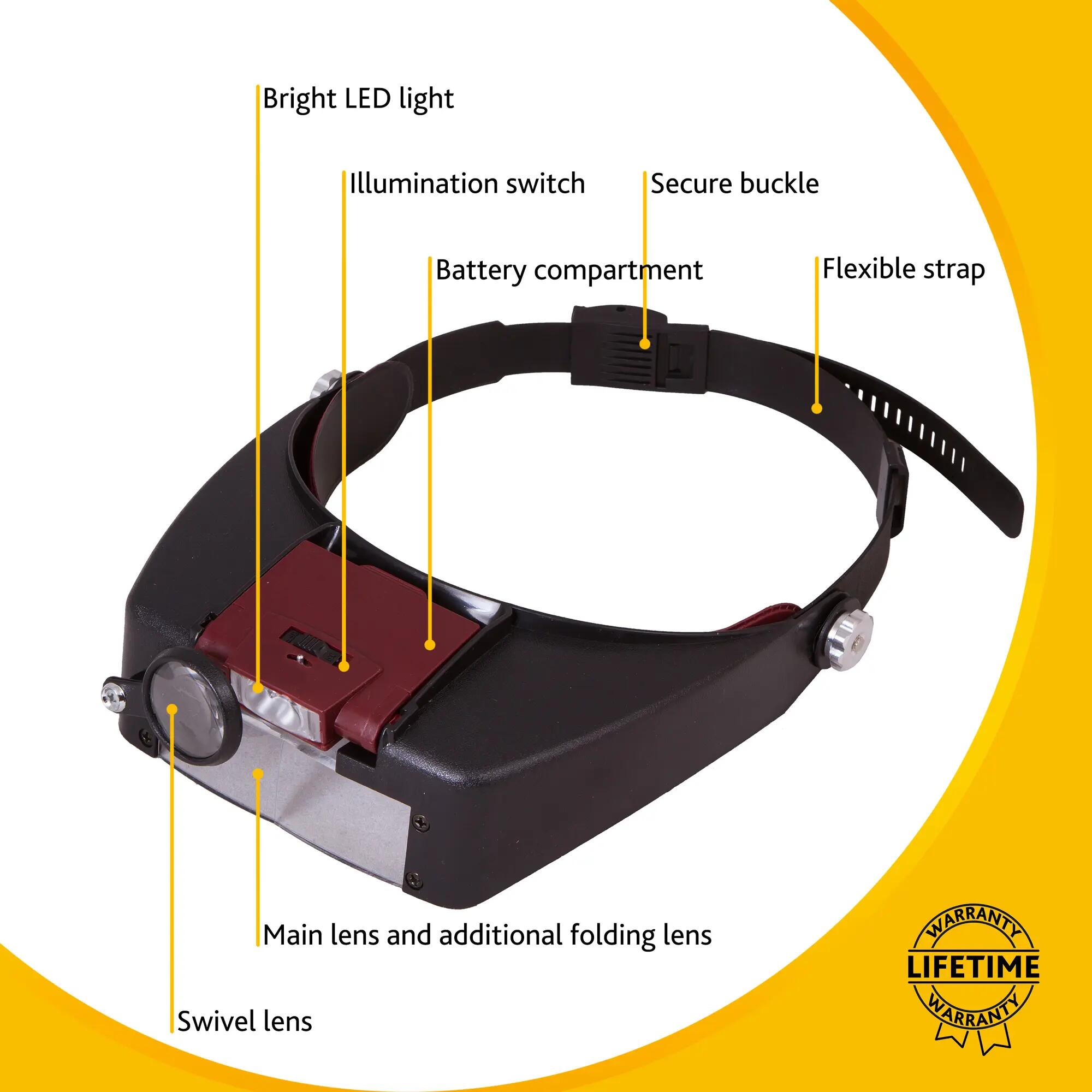 Lente frontale - precisione con LED - Zeno Vizor H2 - nero 13/14