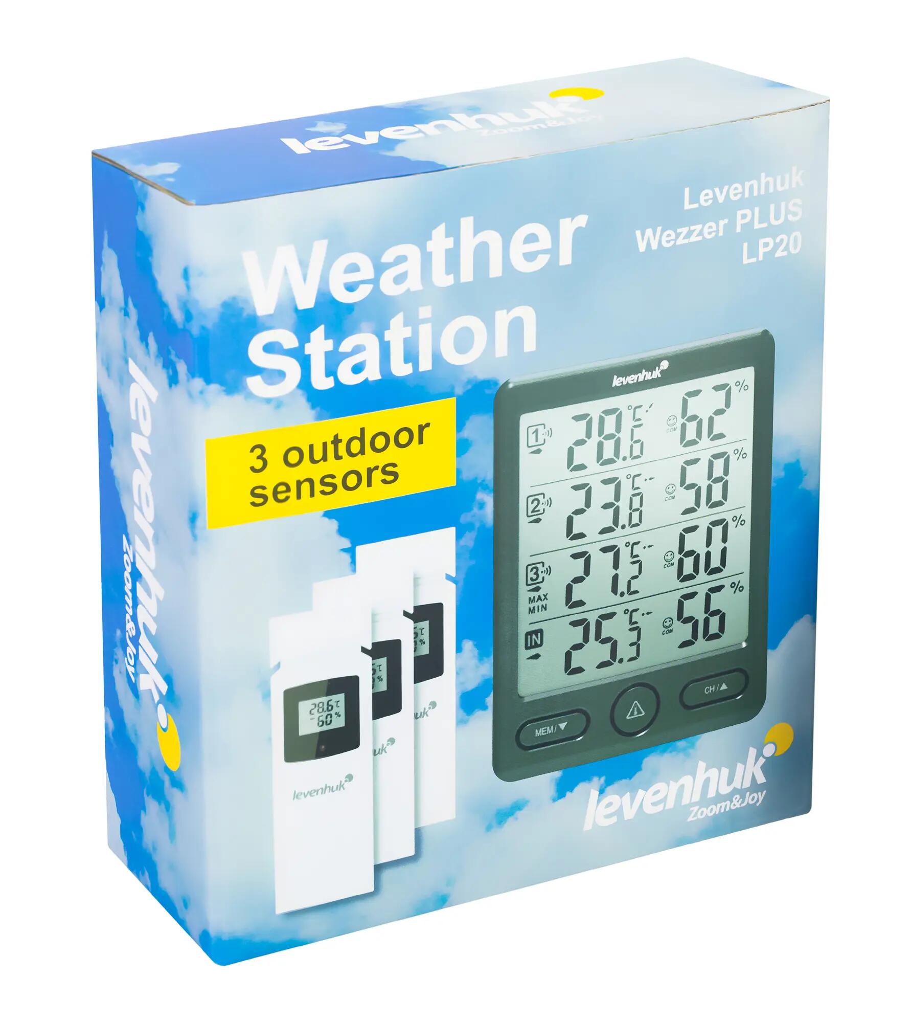 estación meteorológica - multicanal - Wezzer PLUS LP20 - negro 10/10