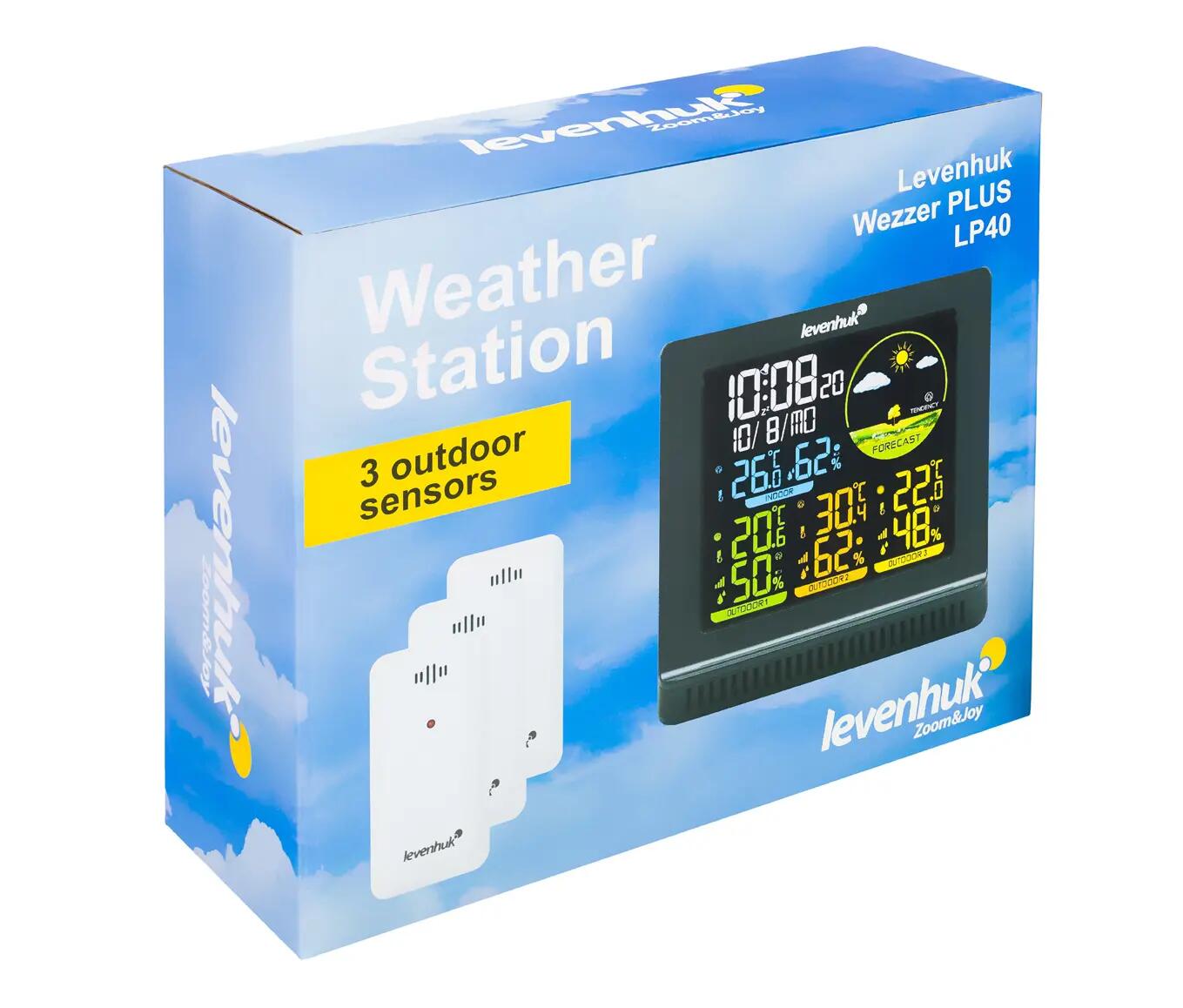 Estación meteorológica Wezzer PLUS LP40 - negra 12/12