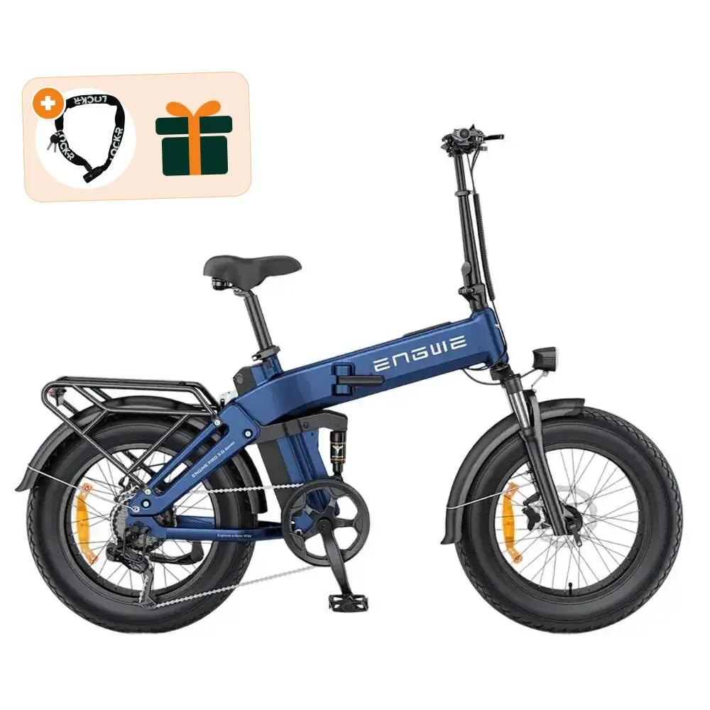 Engine Pro 3.0 Boost - Elektrische Fatbike - Blauw - Kettingslot cadeau 1/3