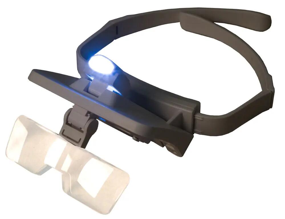 Lenti d’ingrandimento da indossare - Hobby e precisione - 5 lenti - LED - Nero 8/15